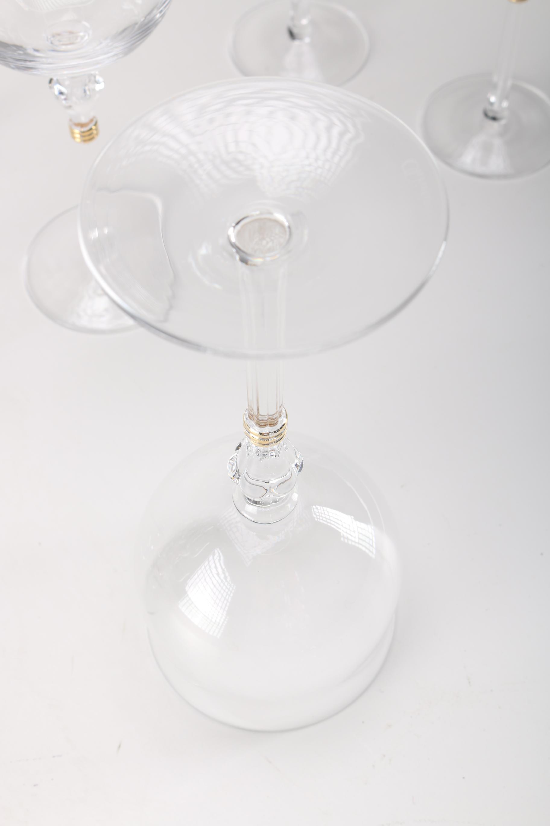 Christian Dior Crystal Glasses