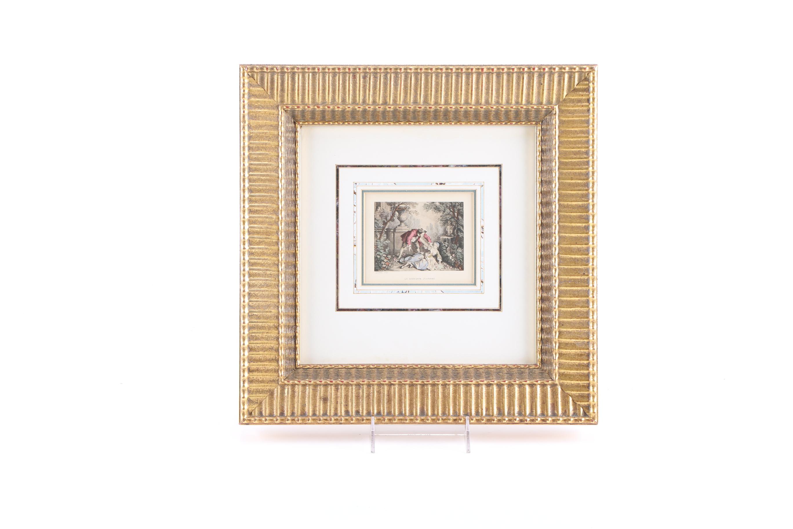 Colored Lithographs After Genre Scenes