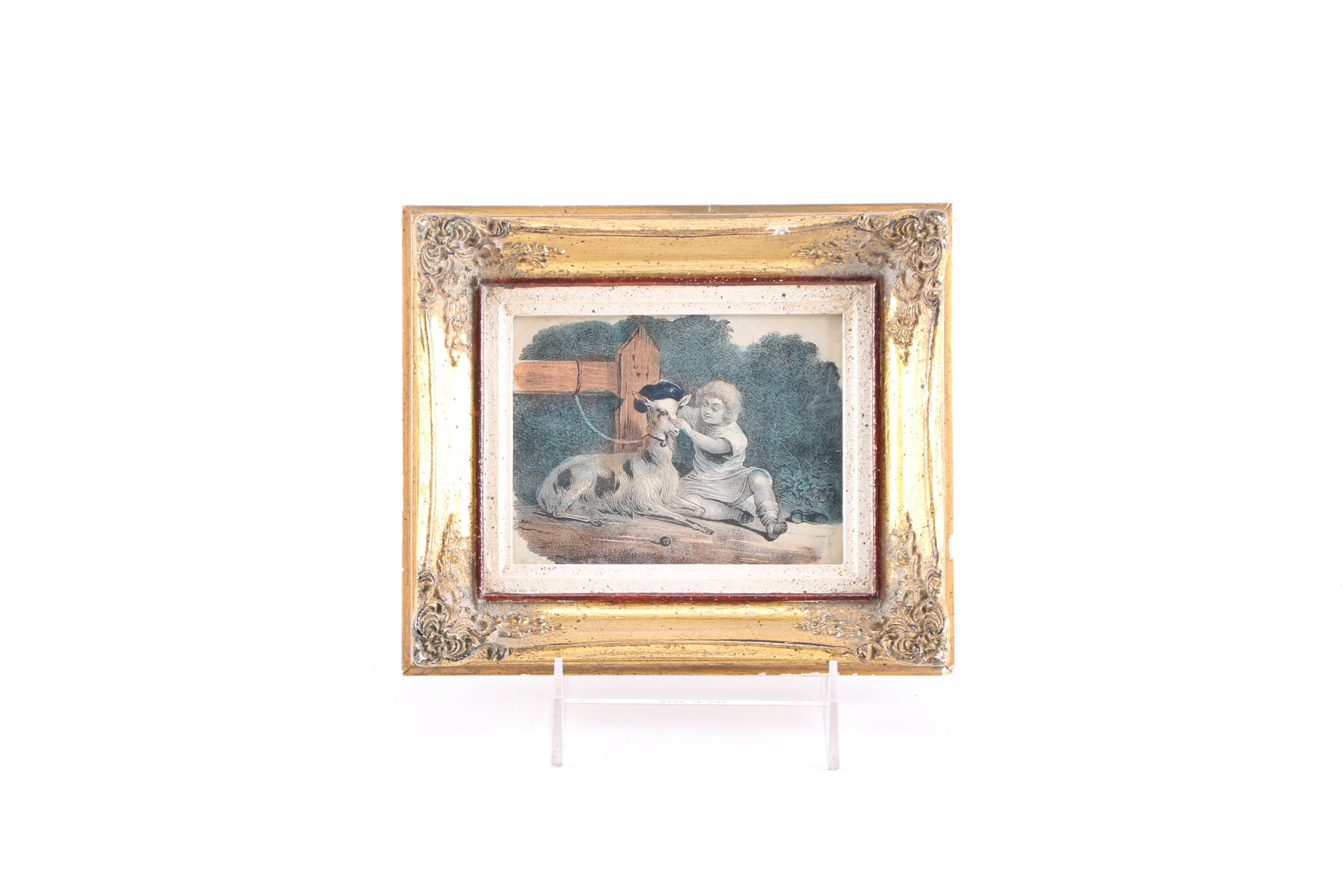 Colored Lithographs After Genre Scenes