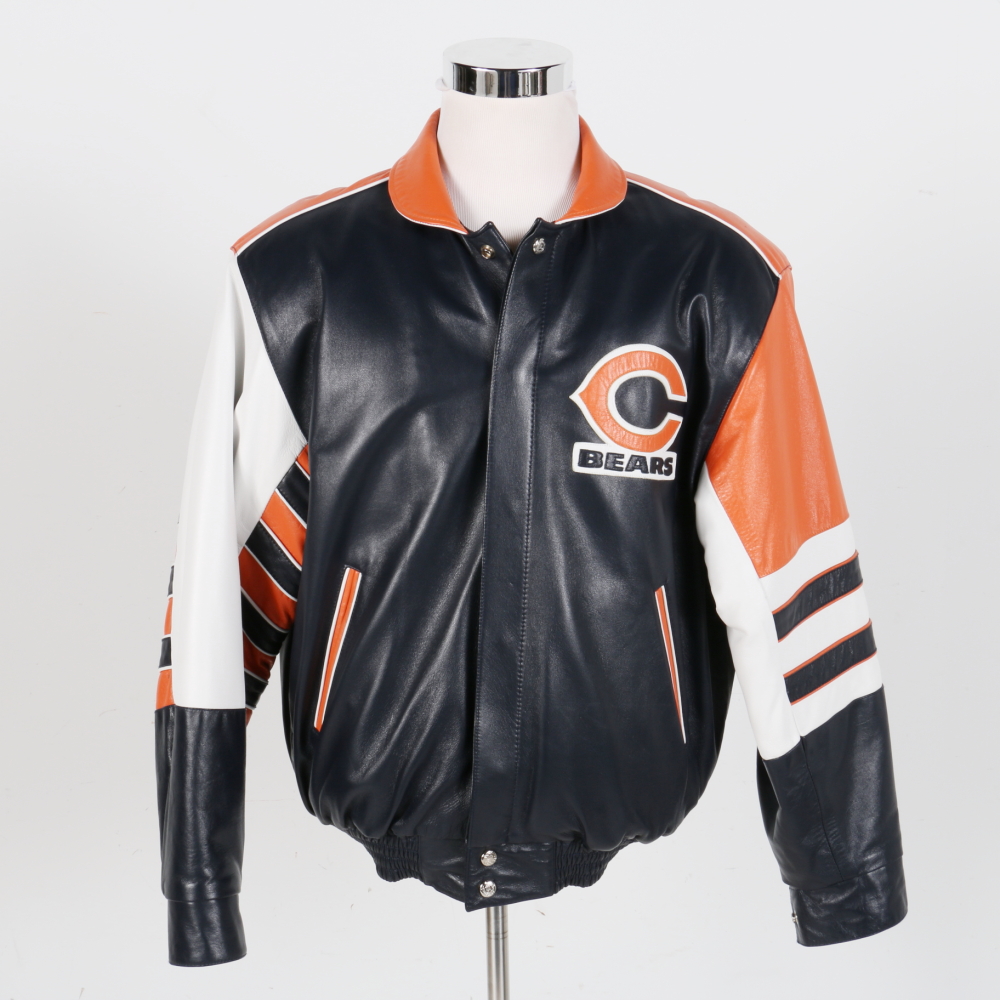 Reversible Chicago Bears Leather Jacket