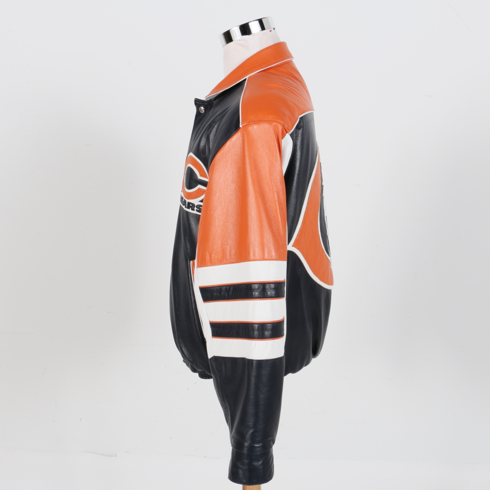 Reversible Chicago Bears Leather Jacket