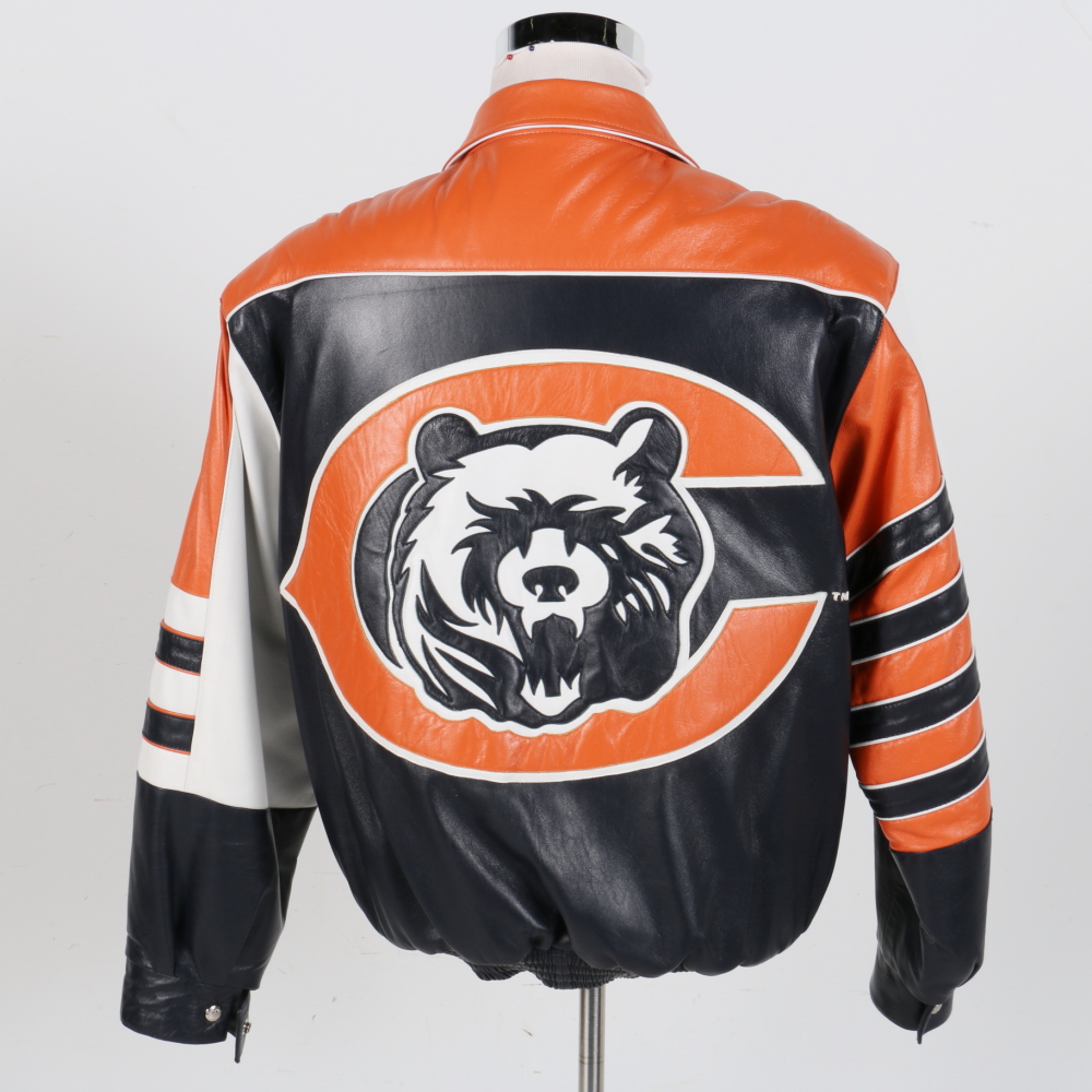 Reversible Chicago Bears Leather Jacket