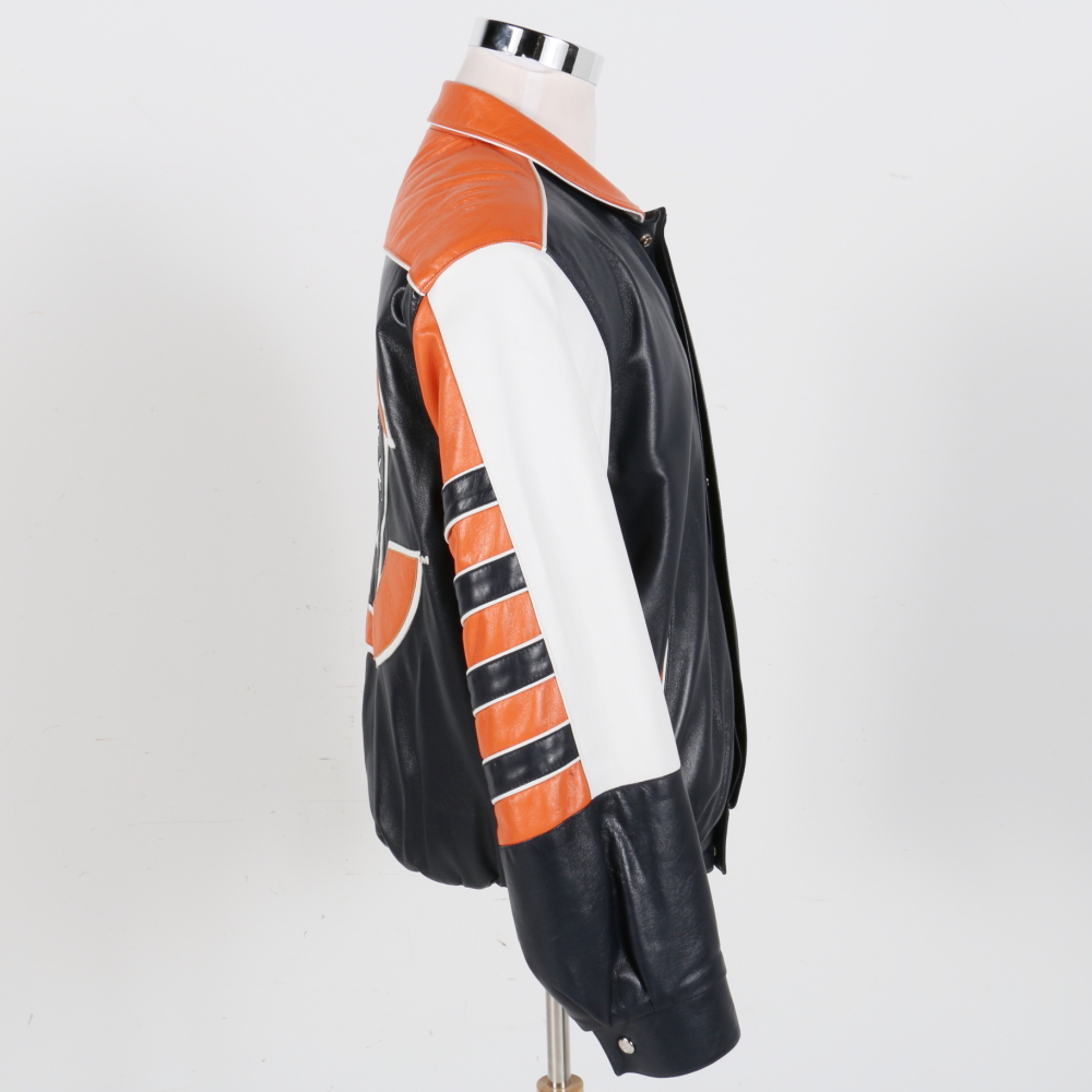 Reversible Chicago Bears Leather Jacket