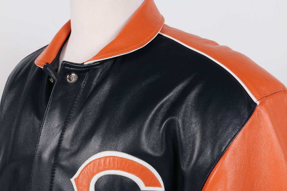Reversible Chicago Bears Leather Jacket