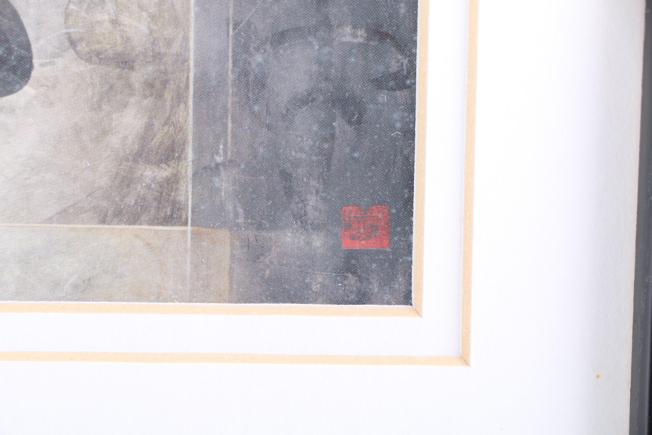 Asian Inspired Offset Lithographs of Fruit