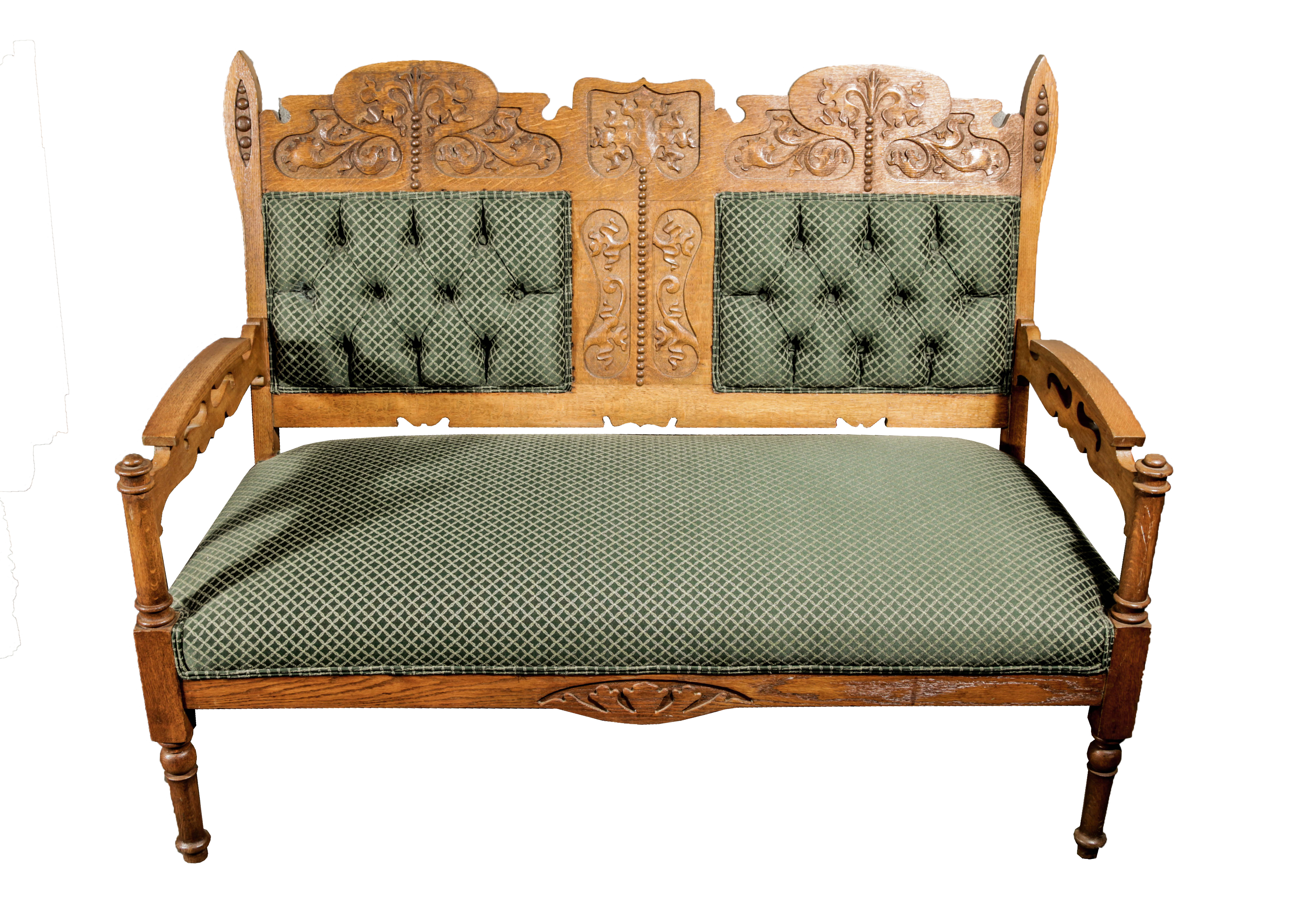 Victorian Style Settee and Chair