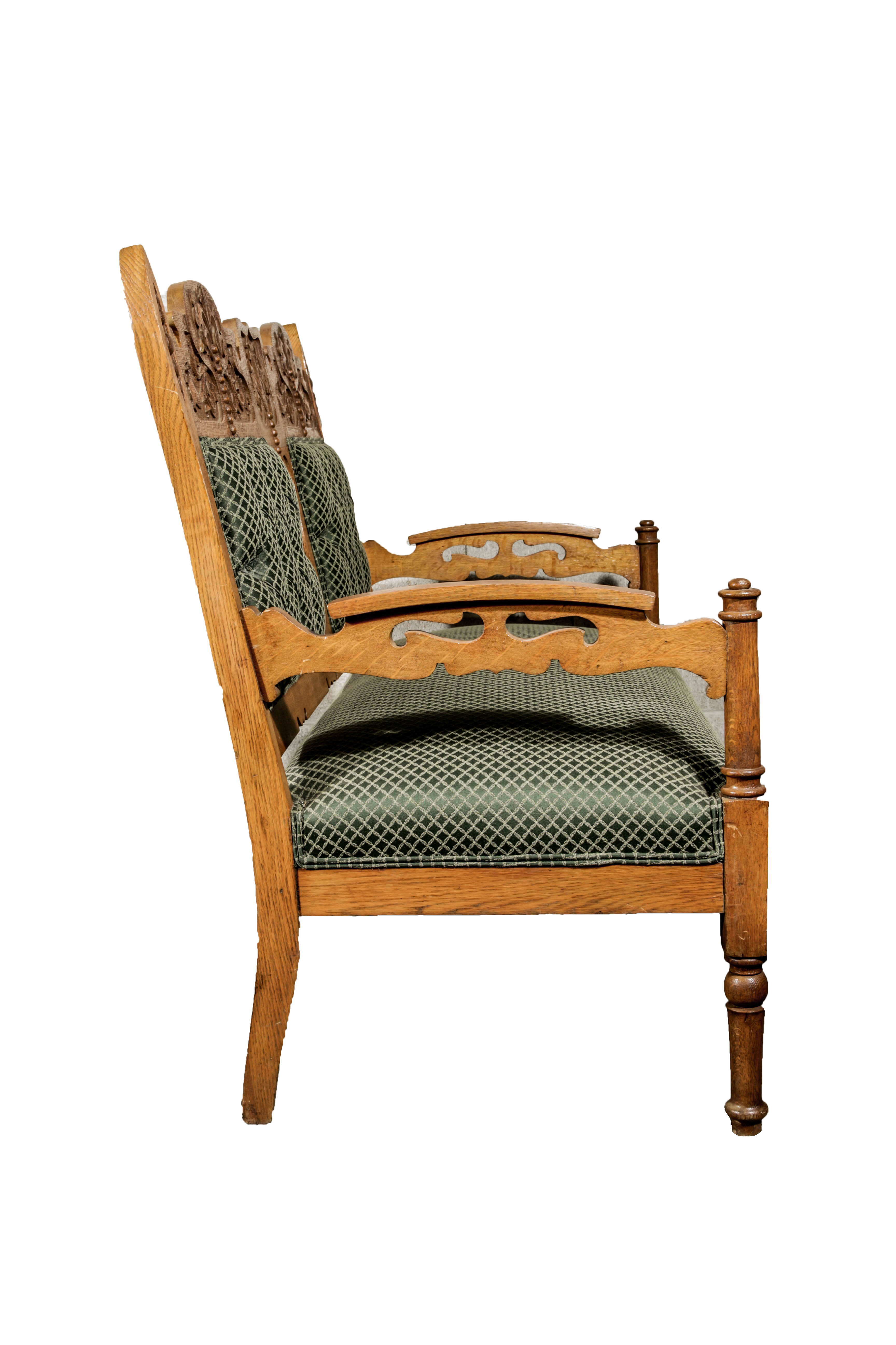 Victorian Style Settee and Chair