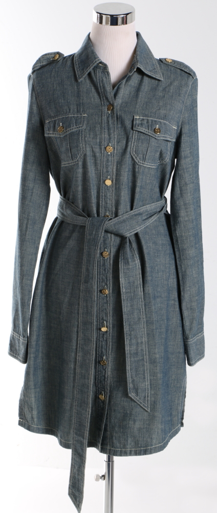 Tory Burch Denim Shirt Dress