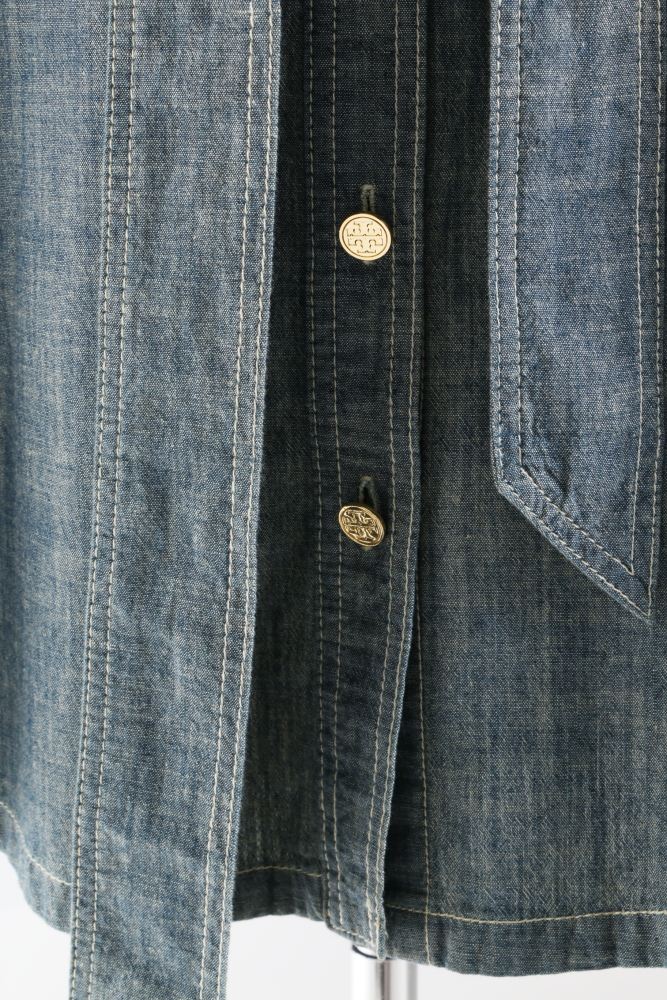 Tory Burch Denim Shirt Dress