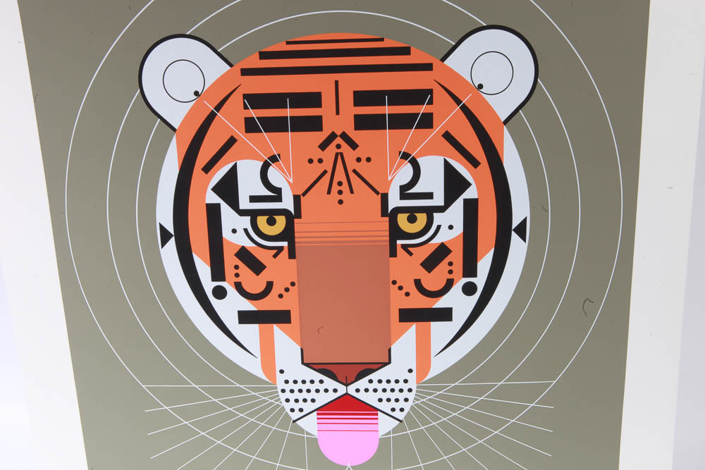 Charley Harper Limited Edition Serigraph "Cool Carnivore"