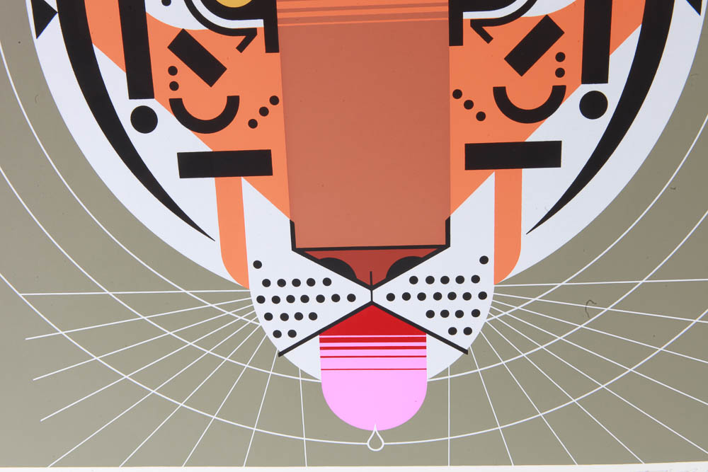 Charley Harper Limited Edition Serigraph "Cool Carnivore"