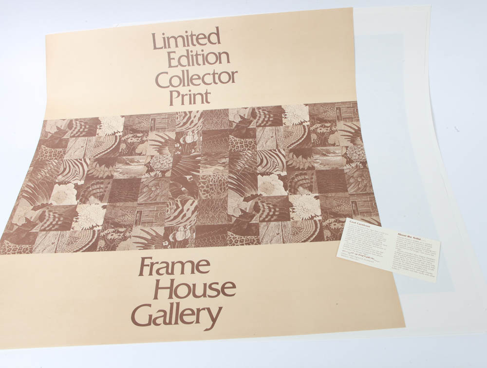 Charley Harper Limited Edition Serigraph "Cool Carnivore"