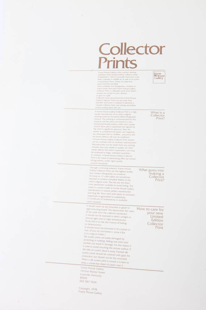 Charley Harper Limited Edition Serigraph "Cool Carnivore"