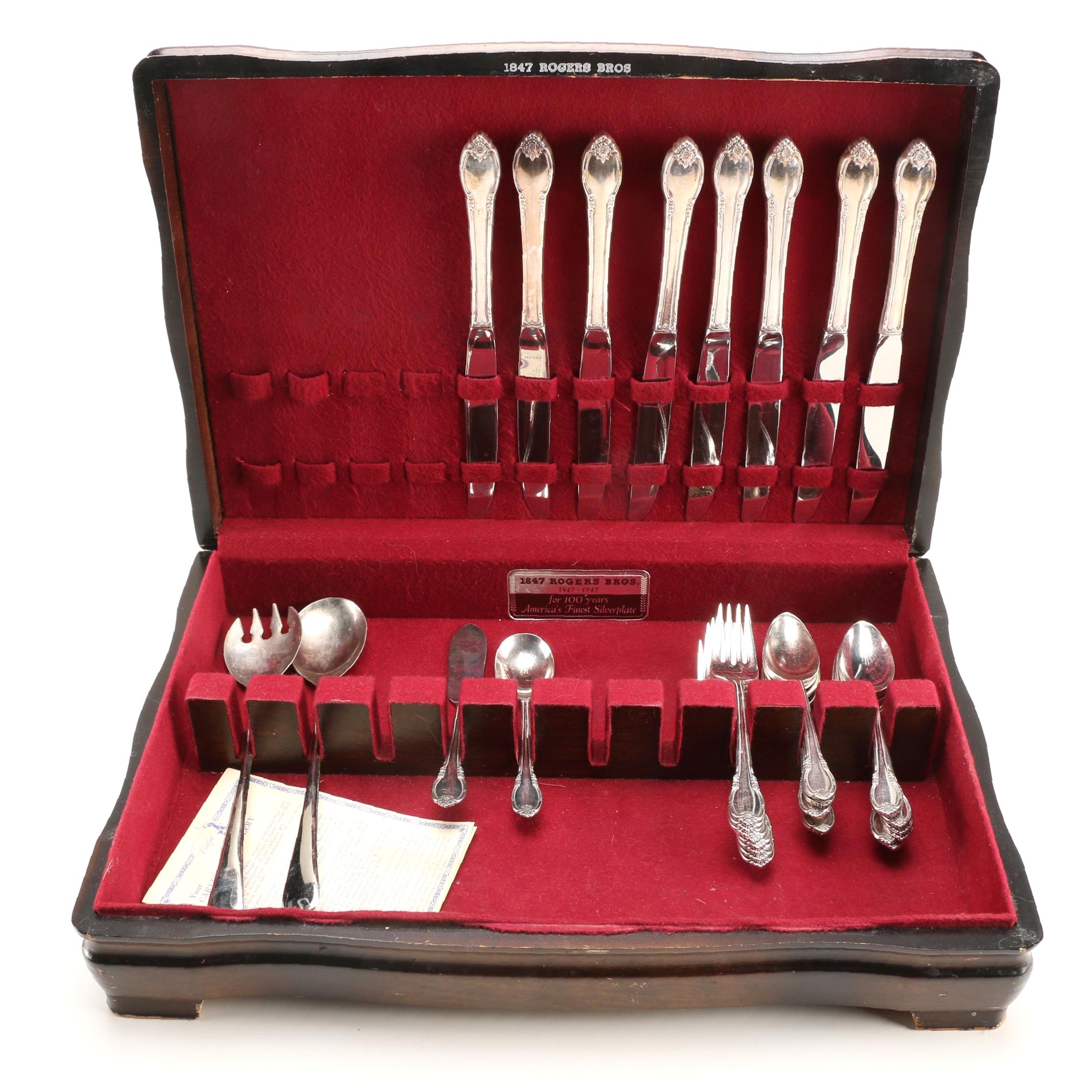 1847 Rogers Bros "Remembrance" Silver Plate Flatware