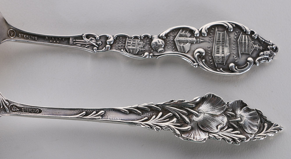 Mechanics Sterling Co. Souvenir Spoon With Additional Sterling