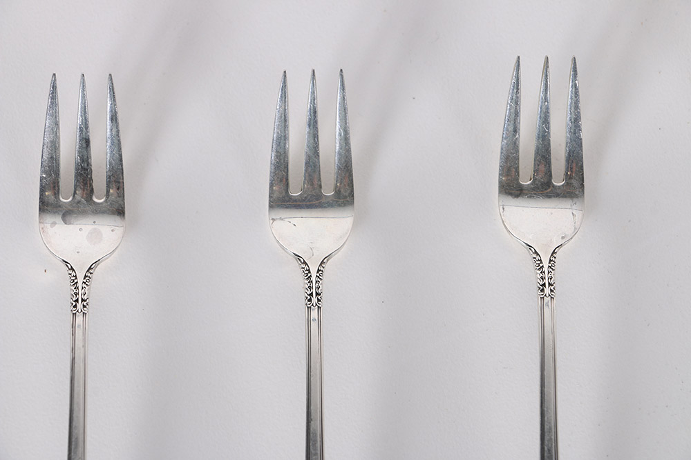 1894 Reed & Barton "La Reine" Forks and Other Sterling Silver Flatware