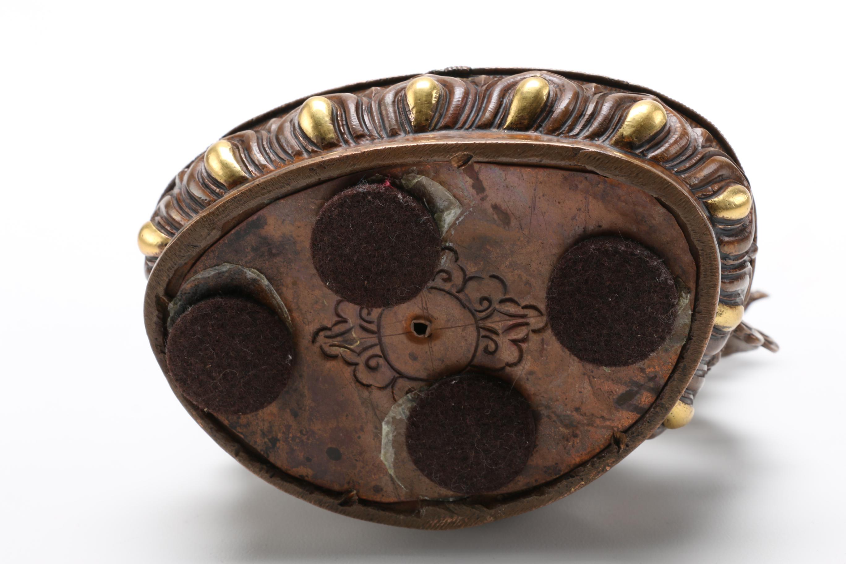 Metal Tibetan Manjushri Bodhisattva Buddhist Statue