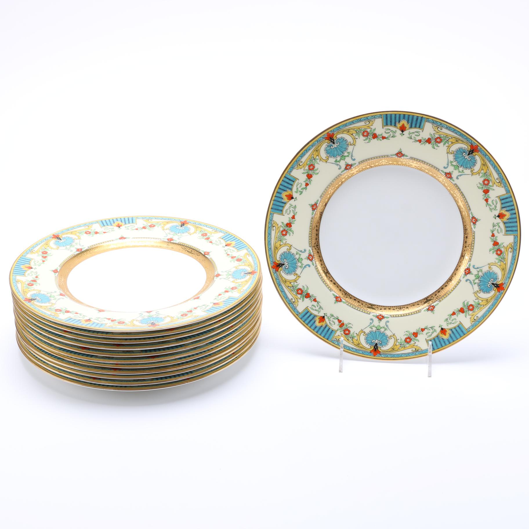 Burley & Co Royal Worcester "Lille" Plates