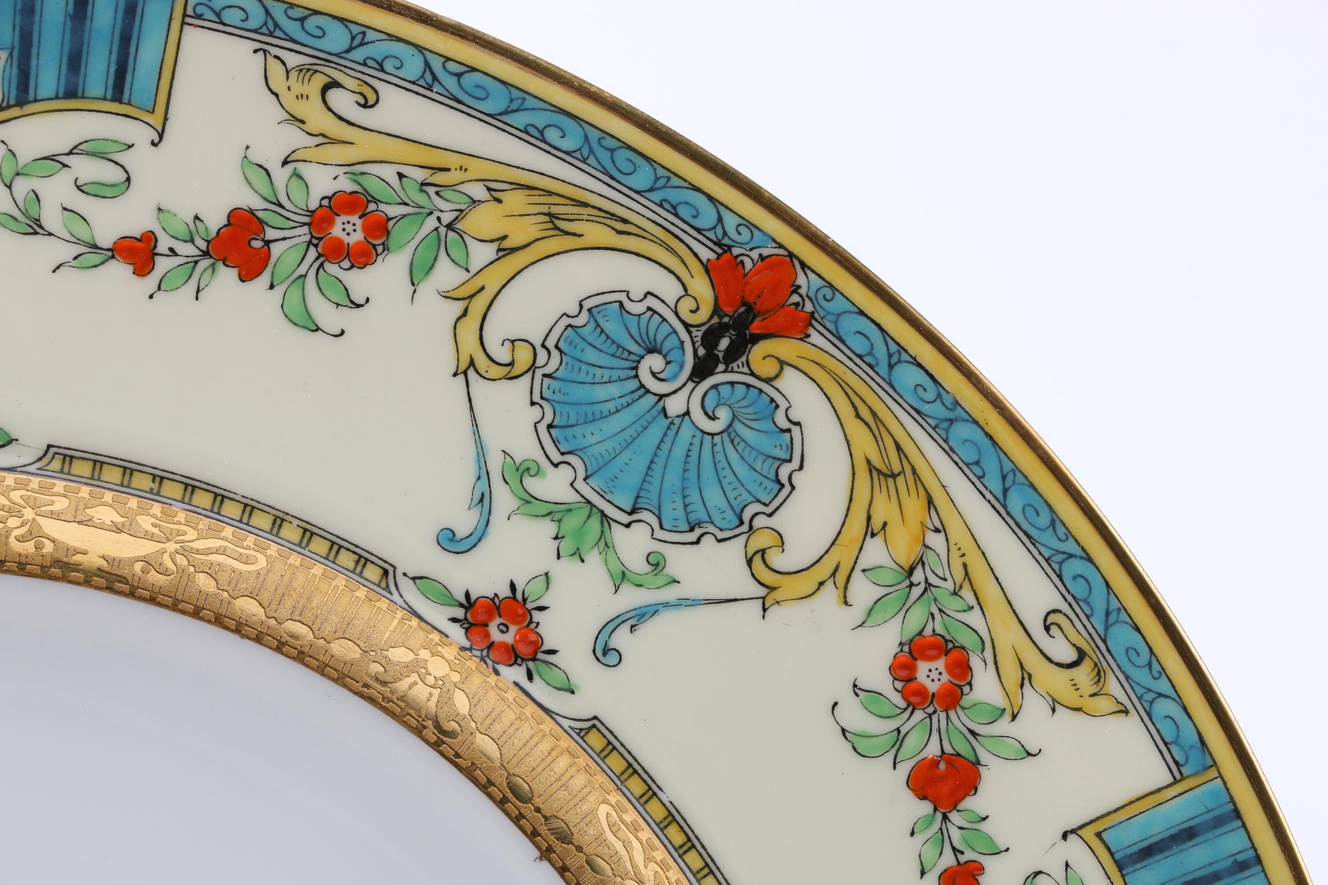 Burley & Co Royal Worcester "Lille" Plates