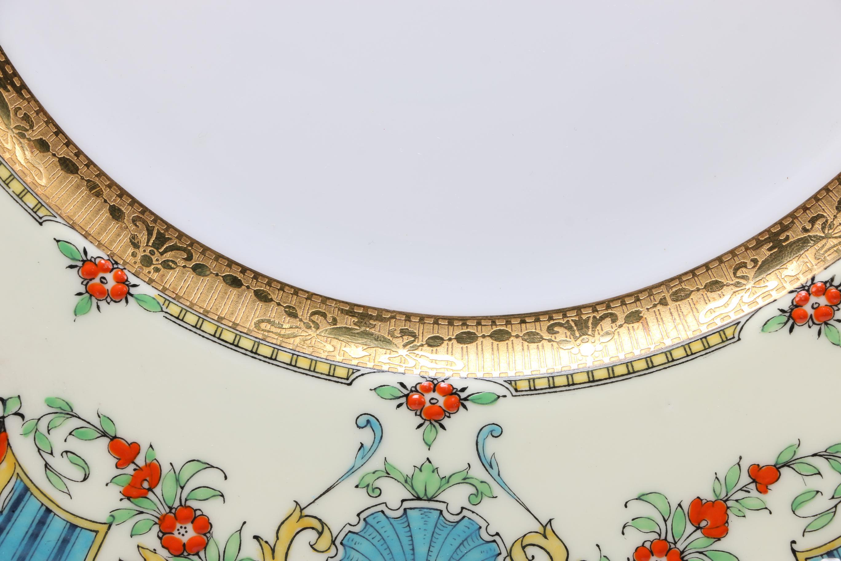 Burley & Co Royal Worcester "Lille" Plates