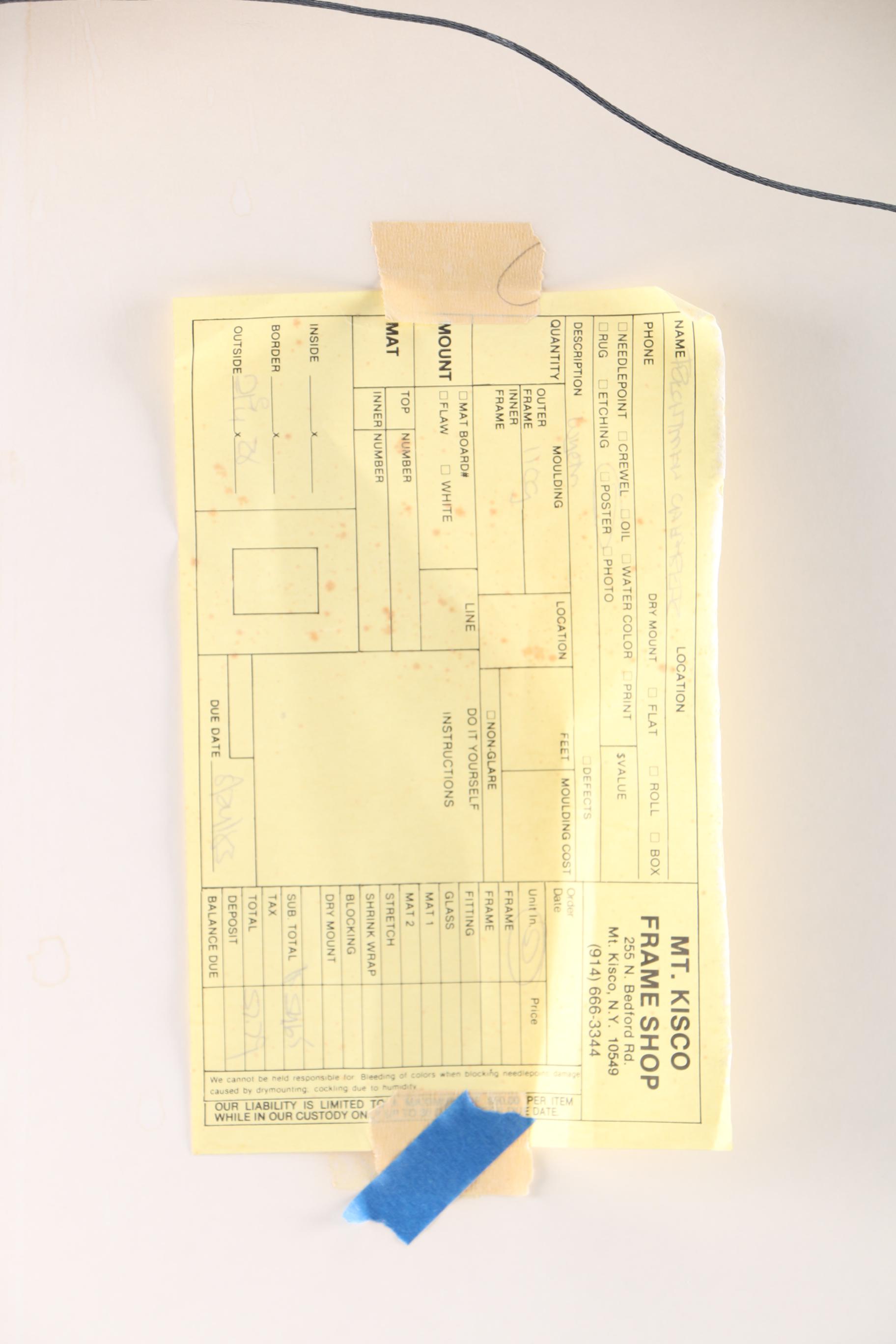 Framed Andrew Wyeth Exhibition Poster