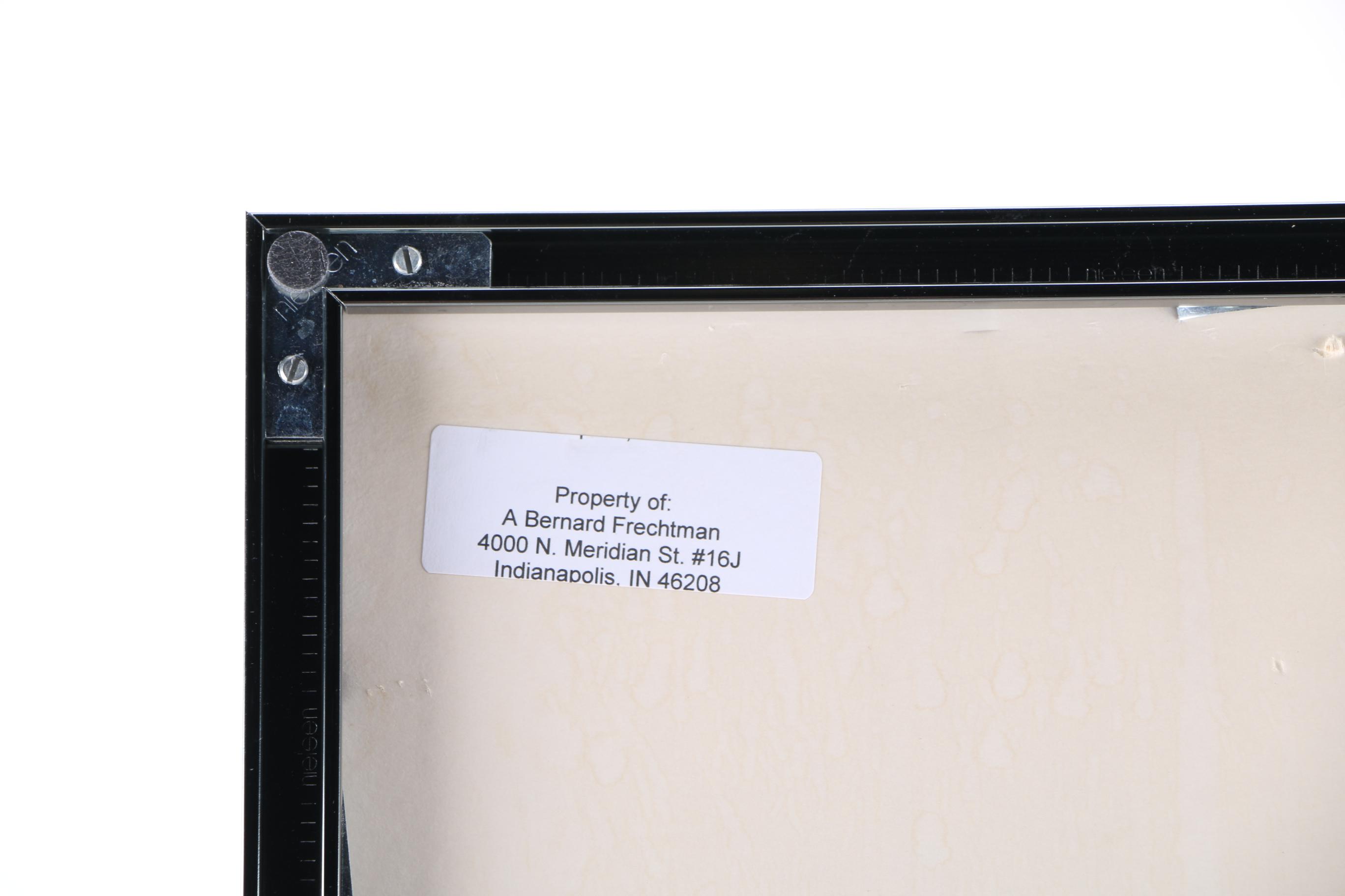 Framed Andrew Wyeth Exhibition Poster