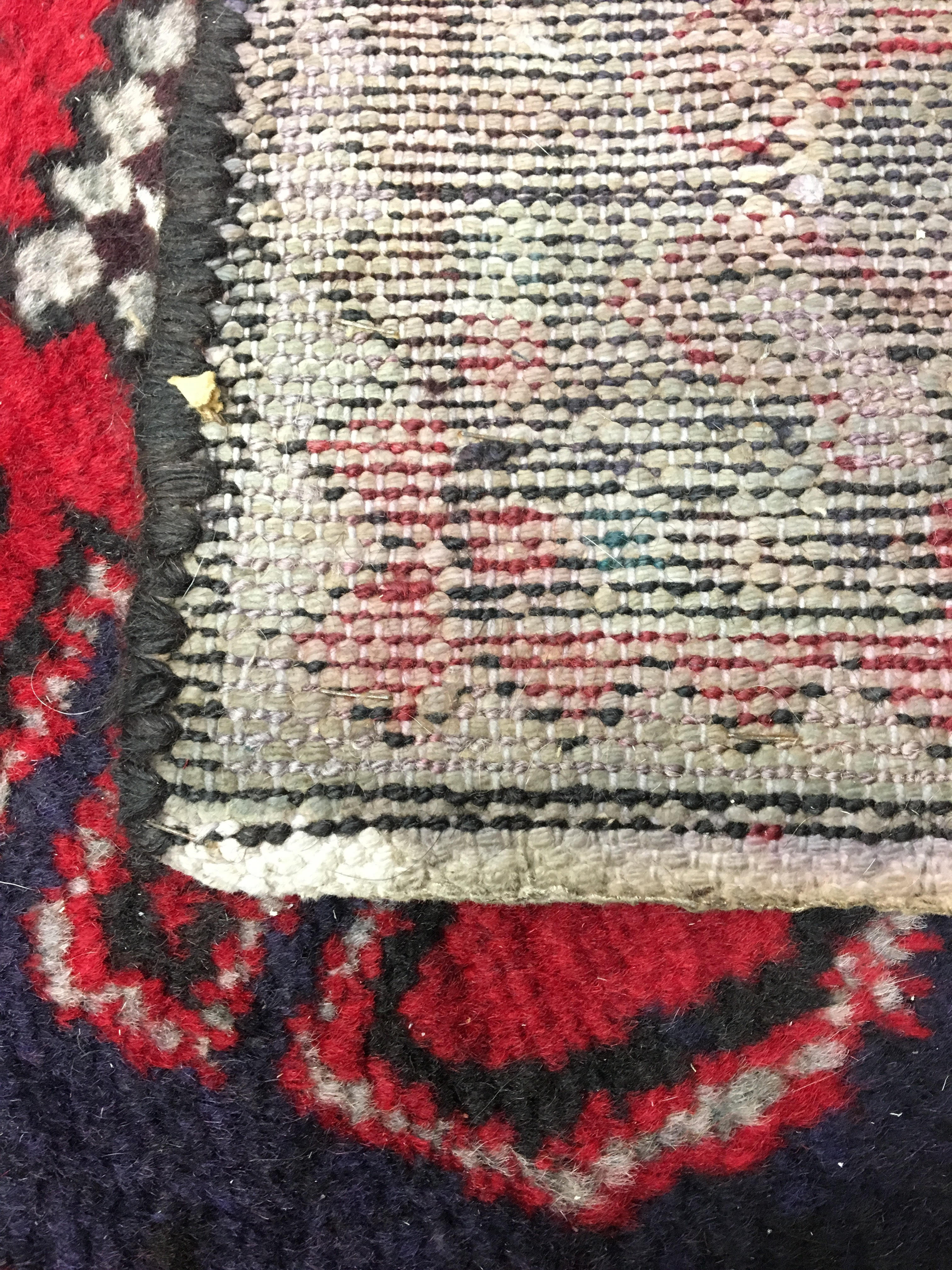 Hand-Knotted Shahsavan Wool Carpet Runner