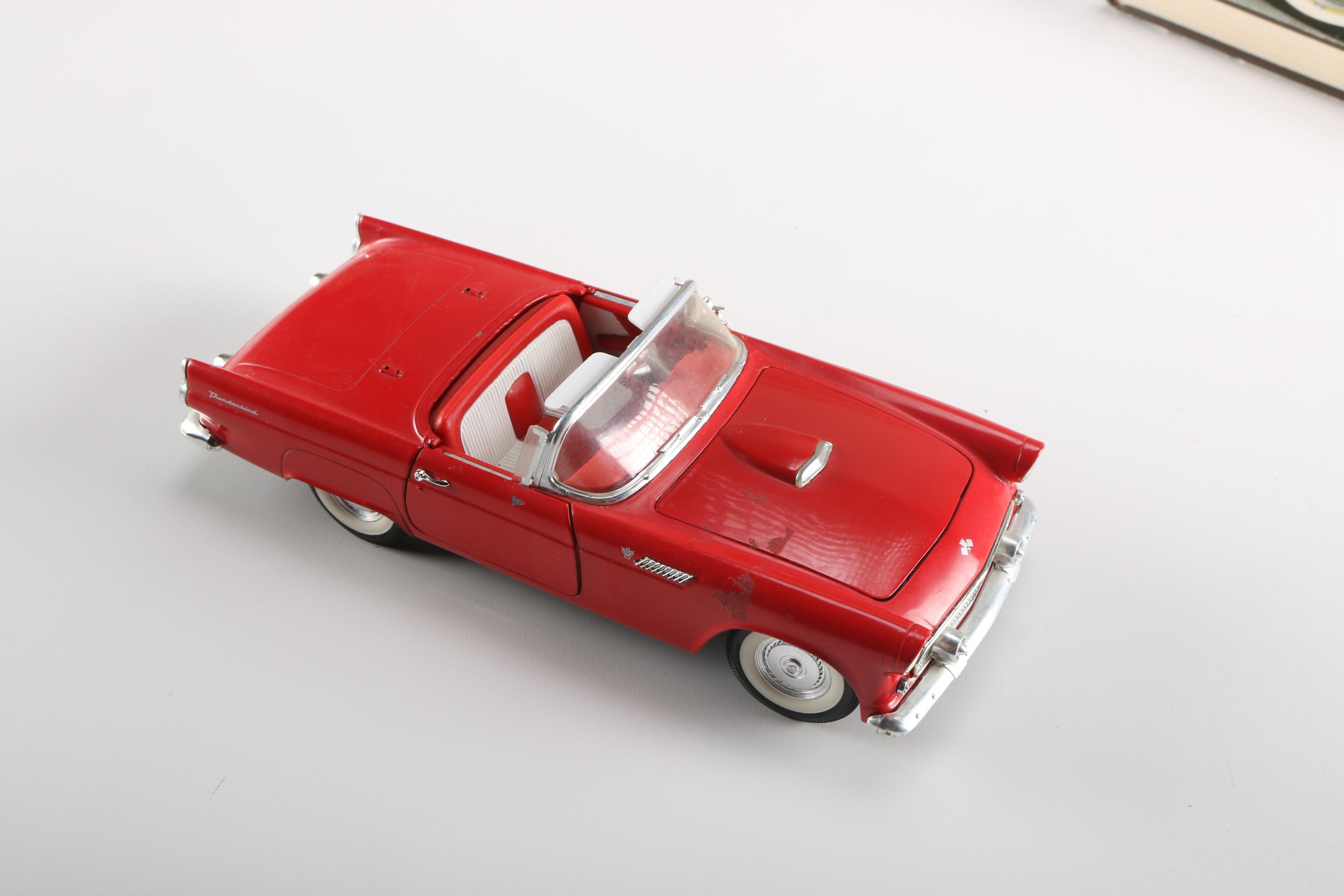 Ford Thunderbird Memorabilia including "Solido 1955 Thunderbird G. Sport 4517"