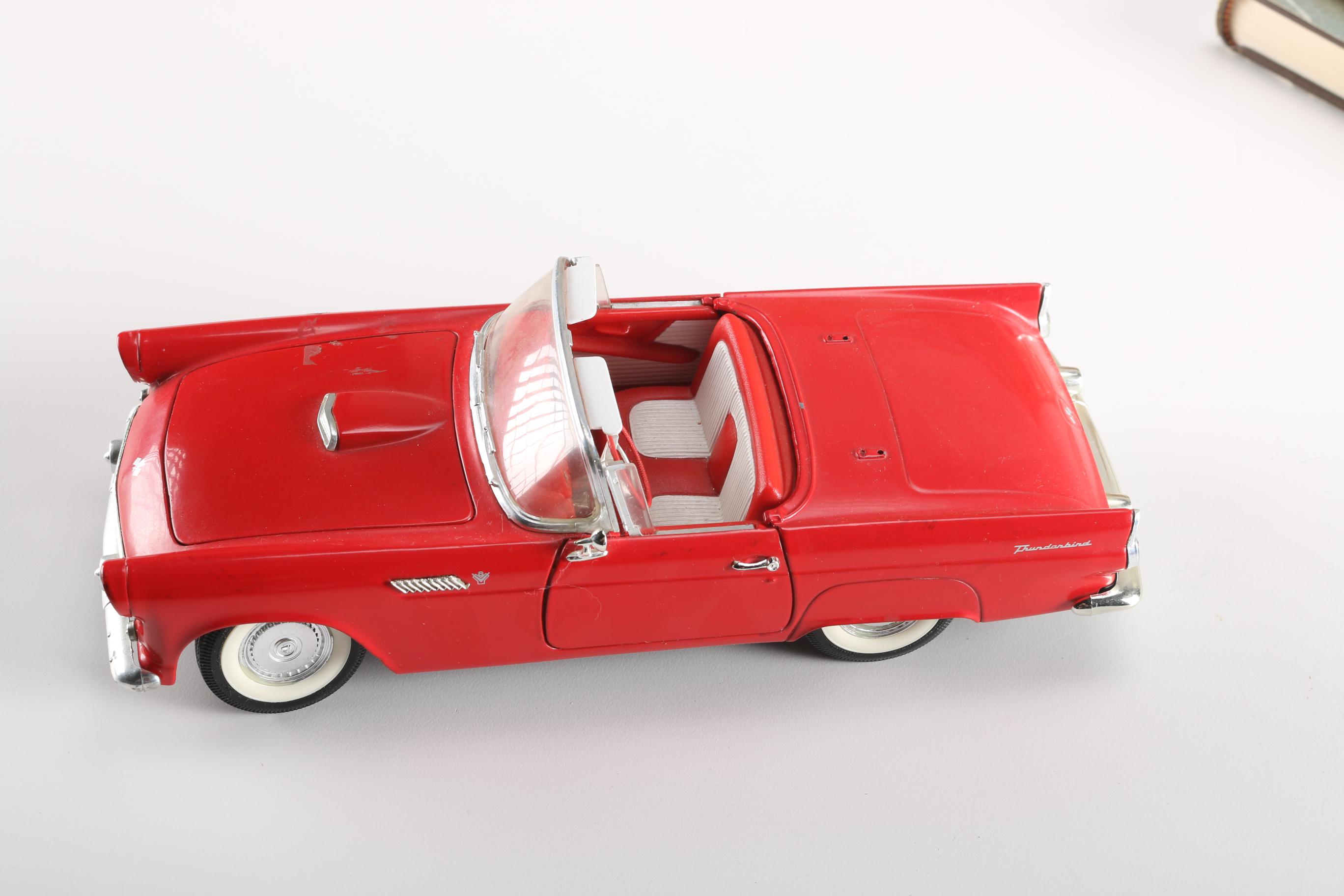 Ford Thunderbird Memorabilia including "Solido 1955 Thunderbird G. Sport 4517"
