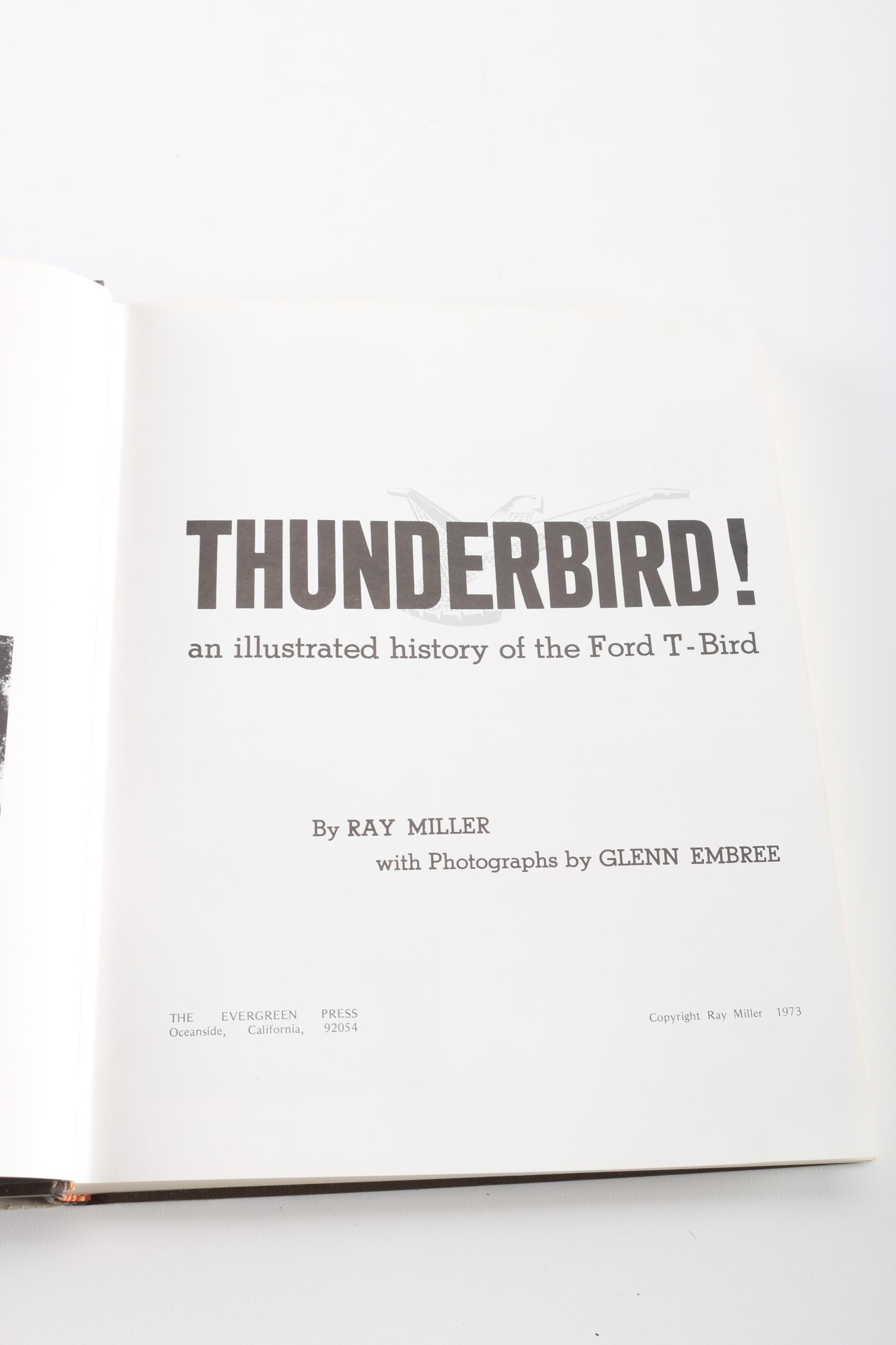 Ford Thunderbird Memorabilia including "Solido 1955 Thunderbird G. Sport 4517"