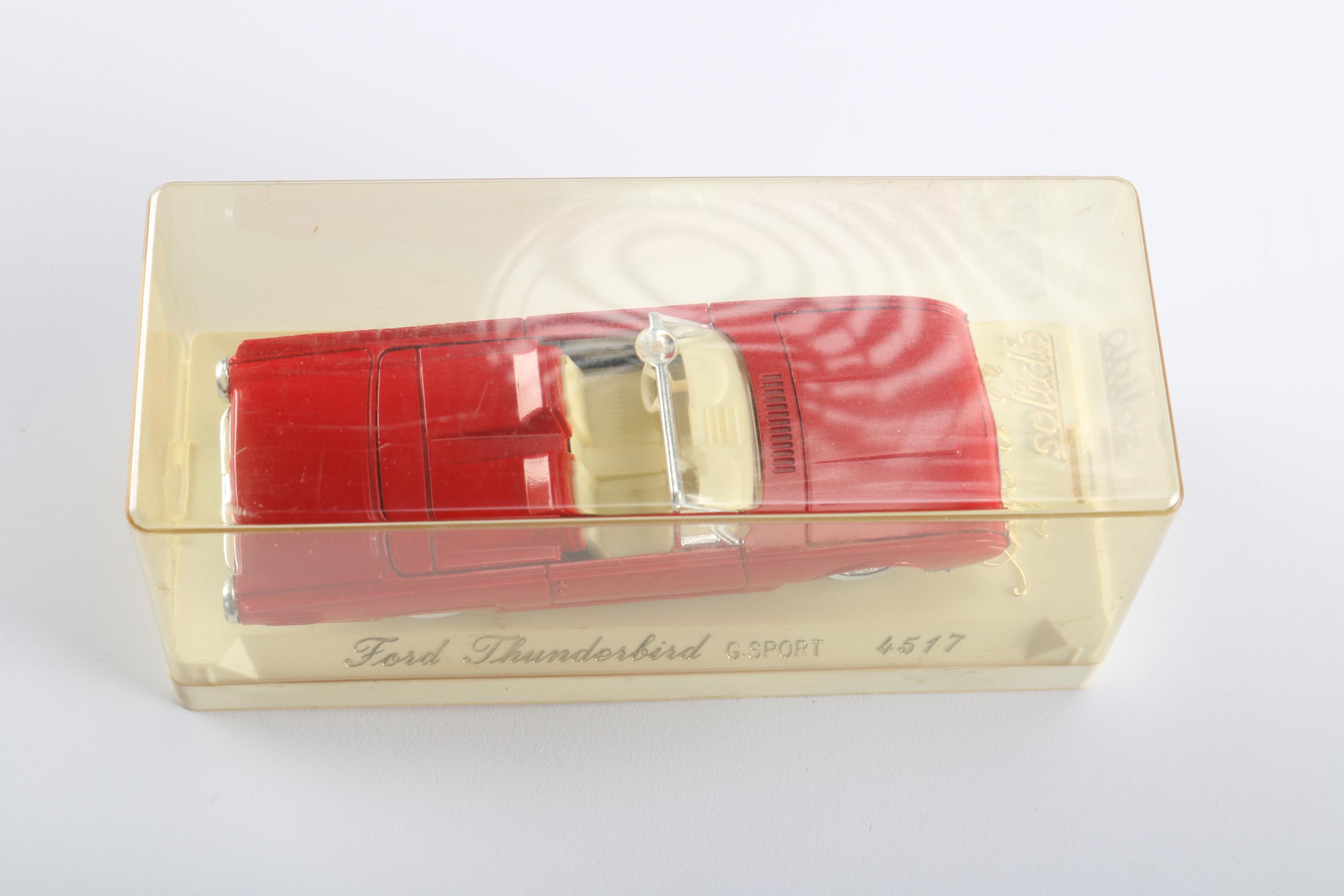 Ford Thunderbird Memorabilia including "Solido 1955 Thunderbird G. Sport 4517"