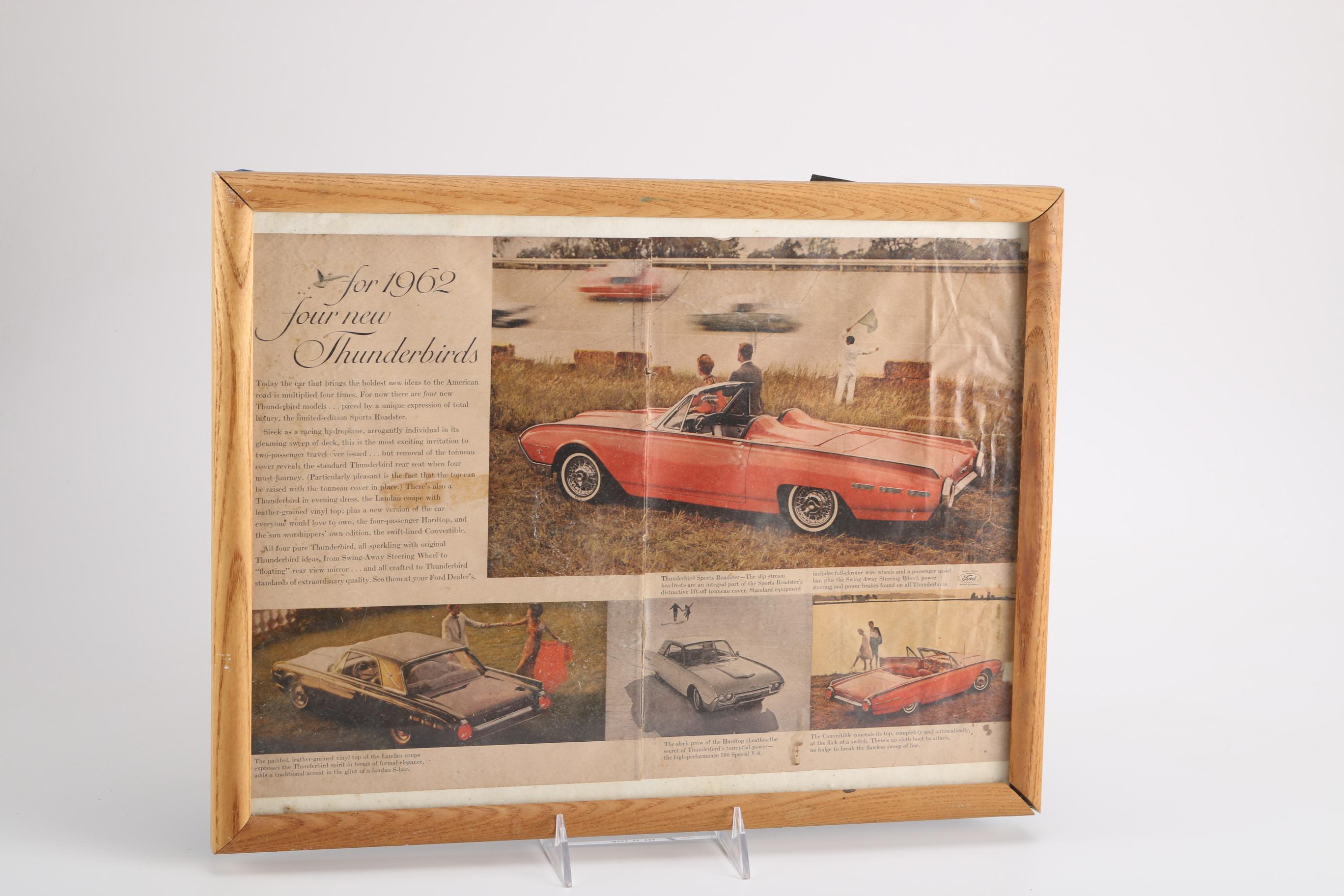 Ford Thunderbird Memorabilia including "Solido 1955 Thunderbird G. Sport 4517"