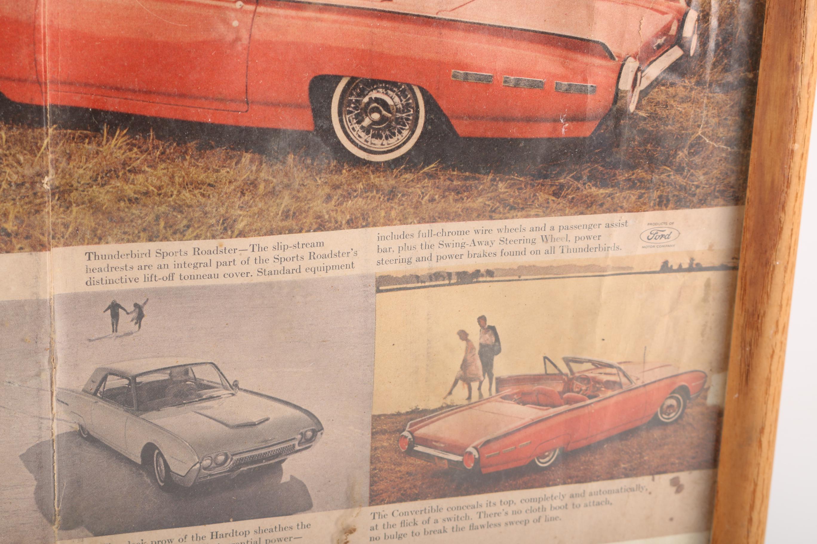 Ford Thunderbird Memorabilia including "Solido 1955 Thunderbird G. Sport 4517"