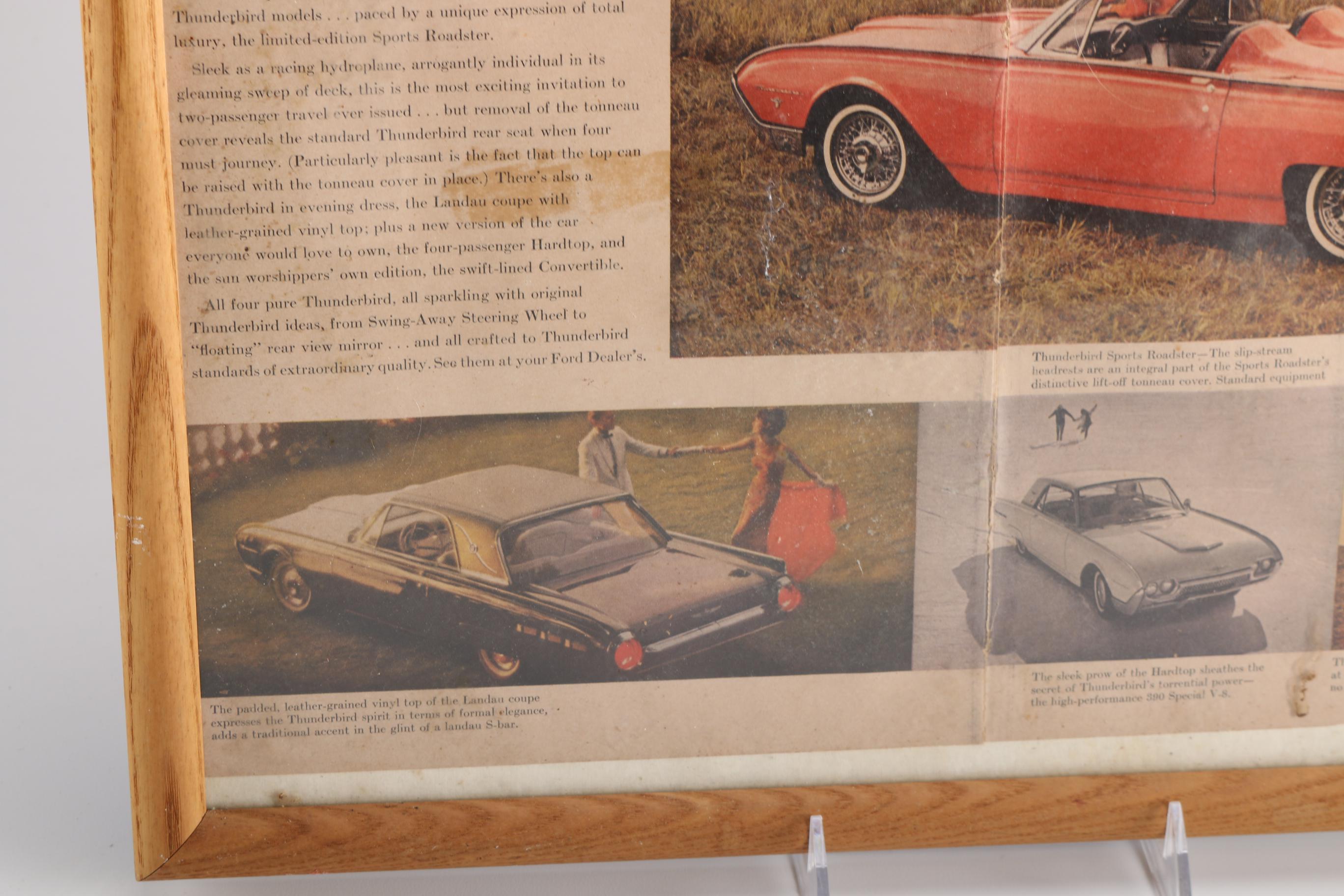 Ford Thunderbird Memorabilia including "Solido 1955 Thunderbird G. Sport 4517"