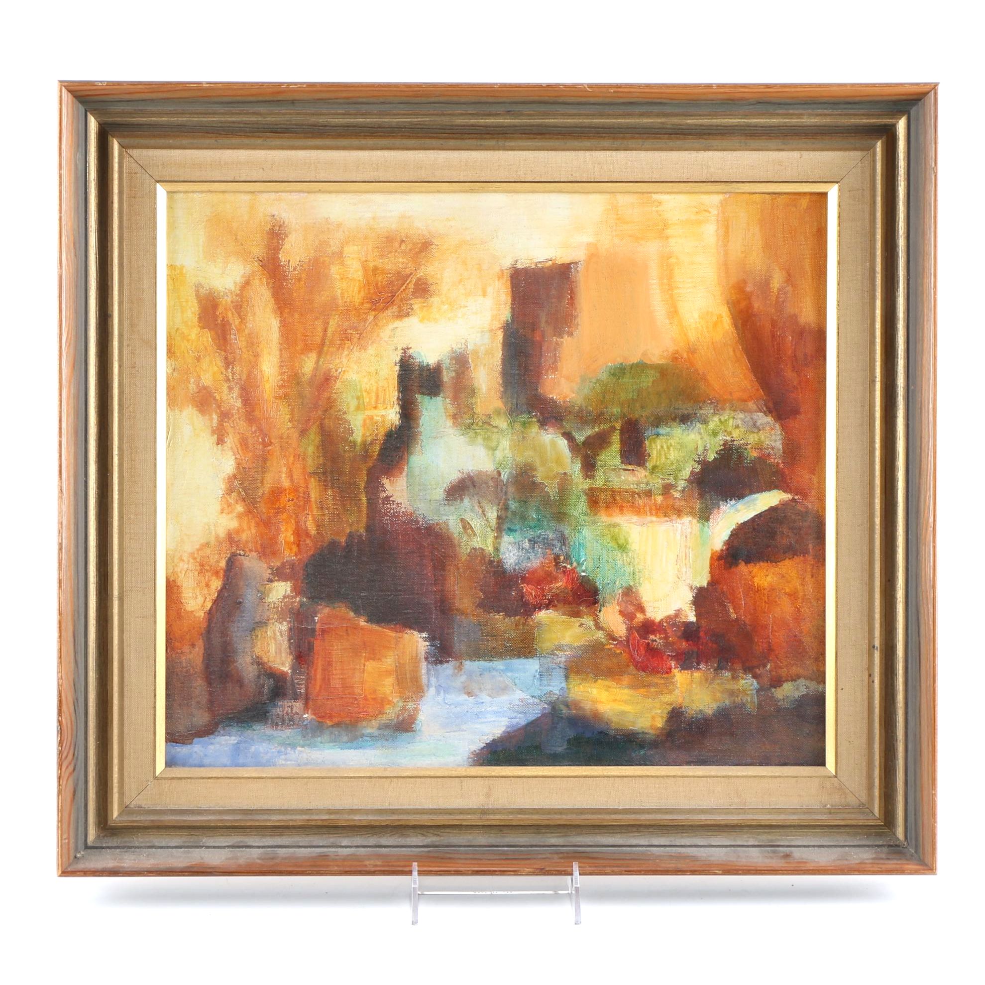 Oil Painting on Canvas of Abstract Composition