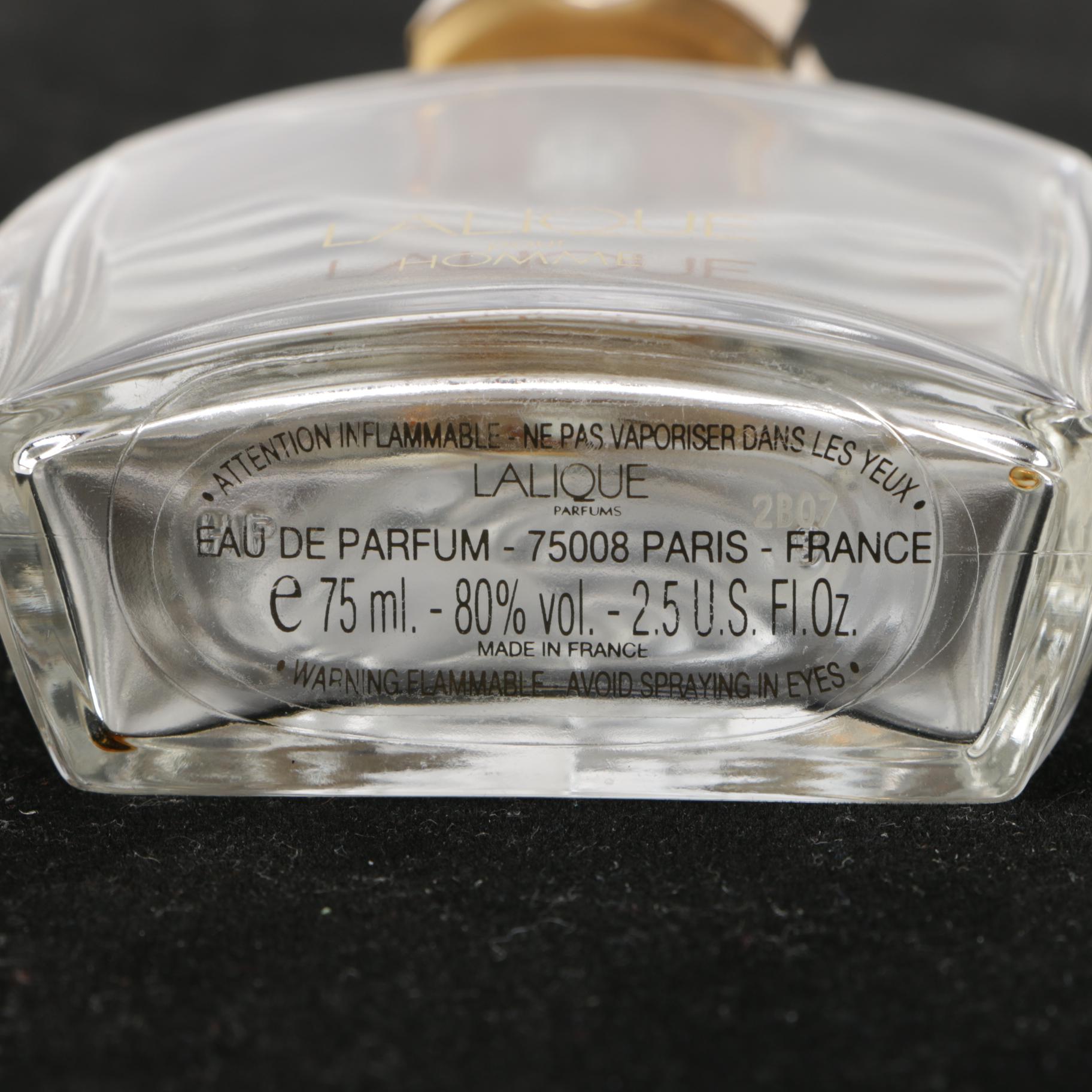 Lalique Men's "Le Faune" Crystal Perfume Bottle