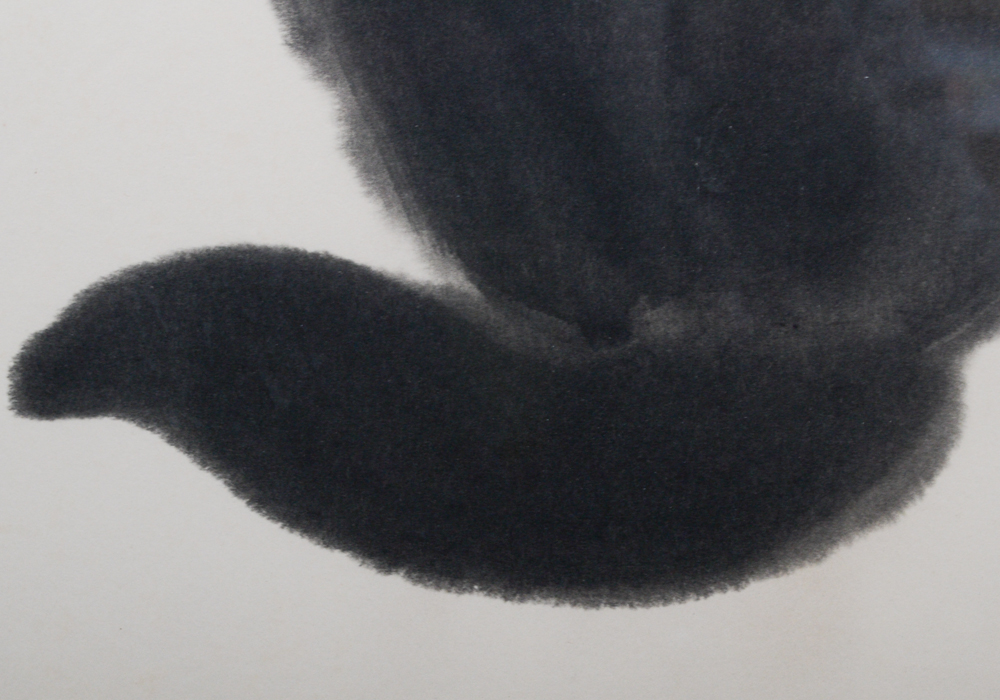 Da Wei Kwo Lithograph Titled "Tess" Depicting a Black Cat