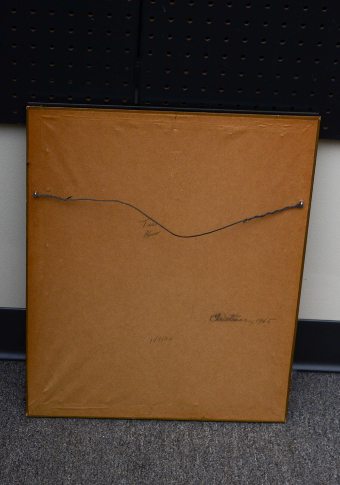 Da Wei Kwo Lithograph Titled "Tess" Depicting a Black Cat