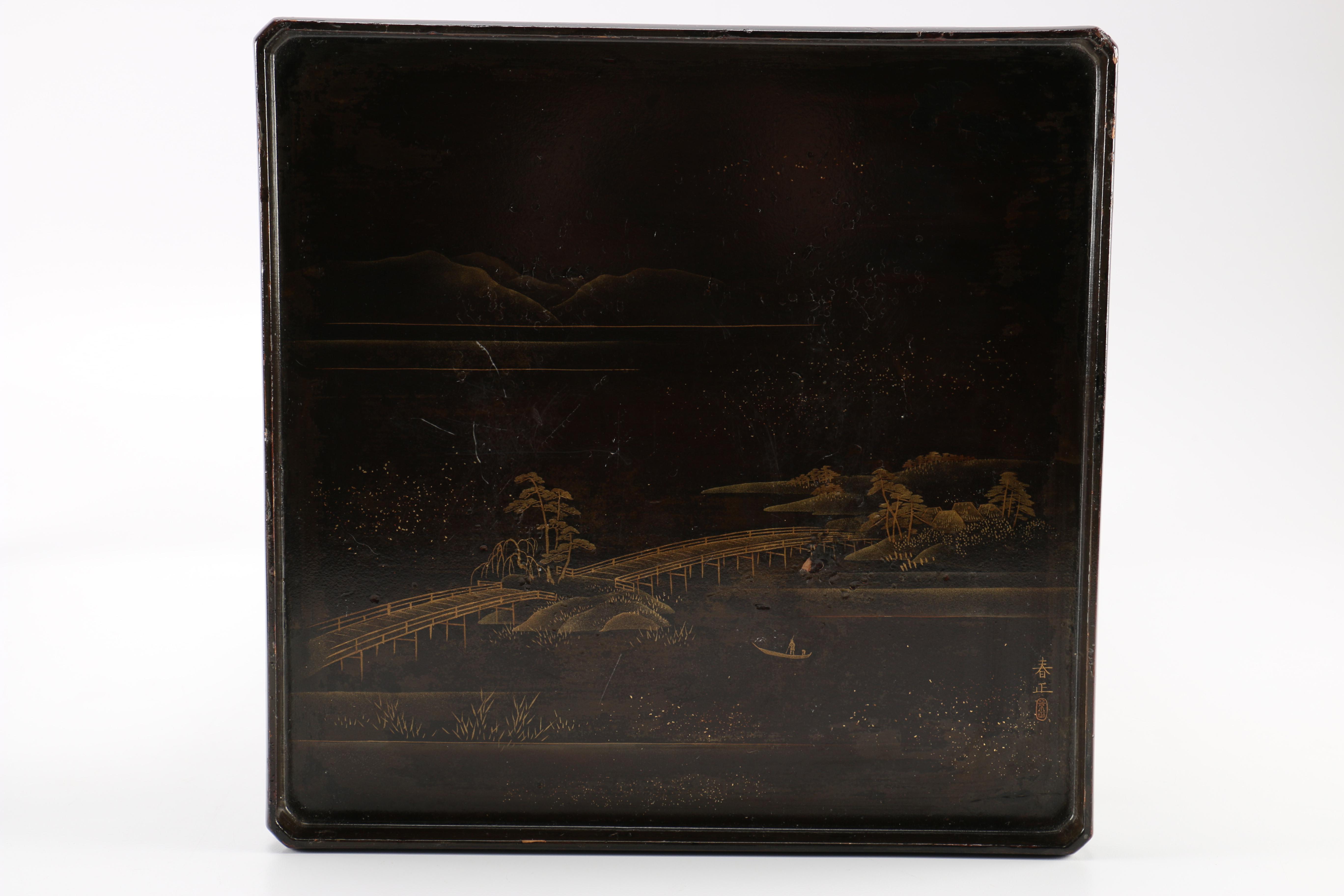 Japanese Lacquered Accent Tables