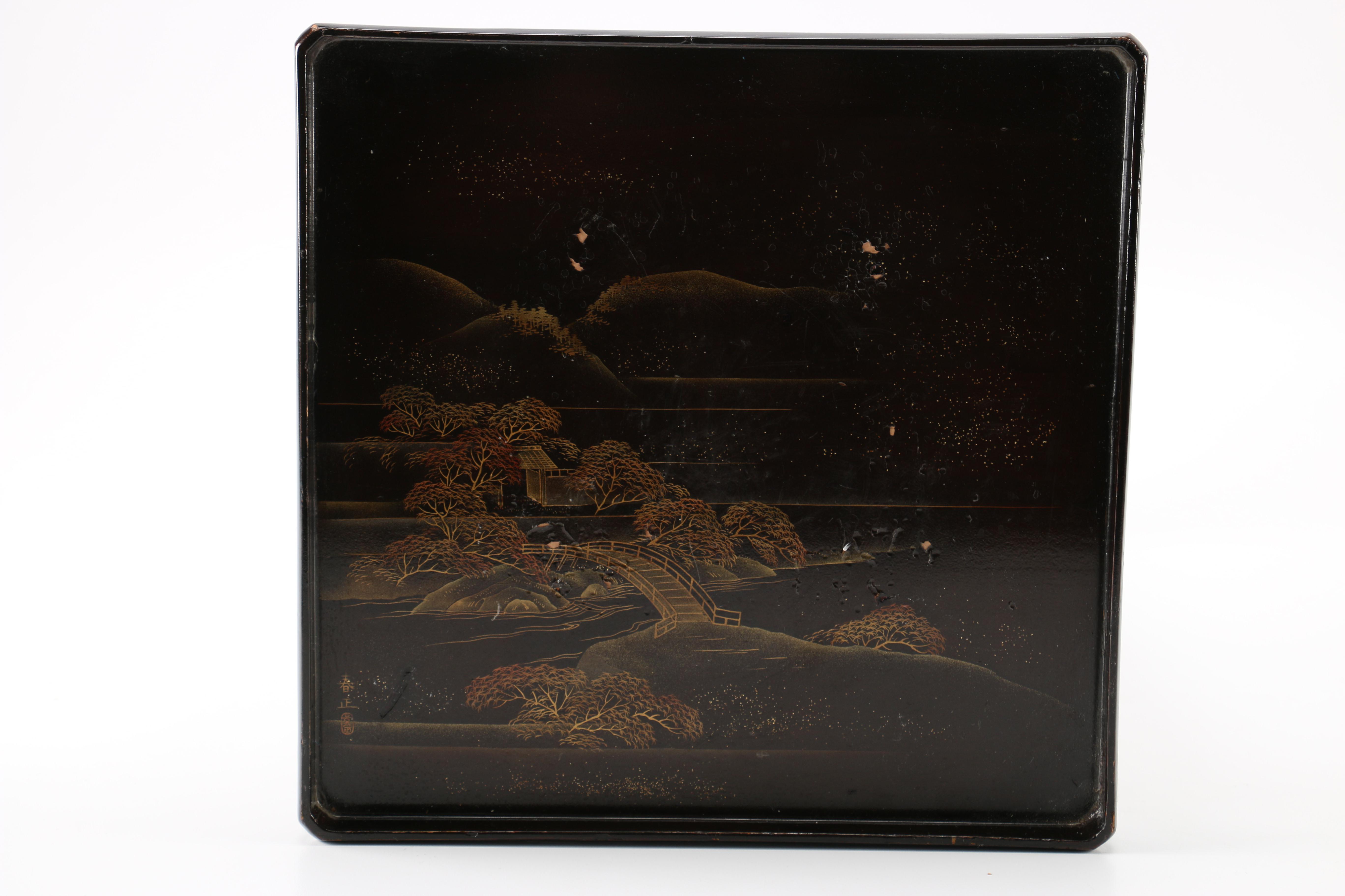 Japanese Lacquered Accent Tables