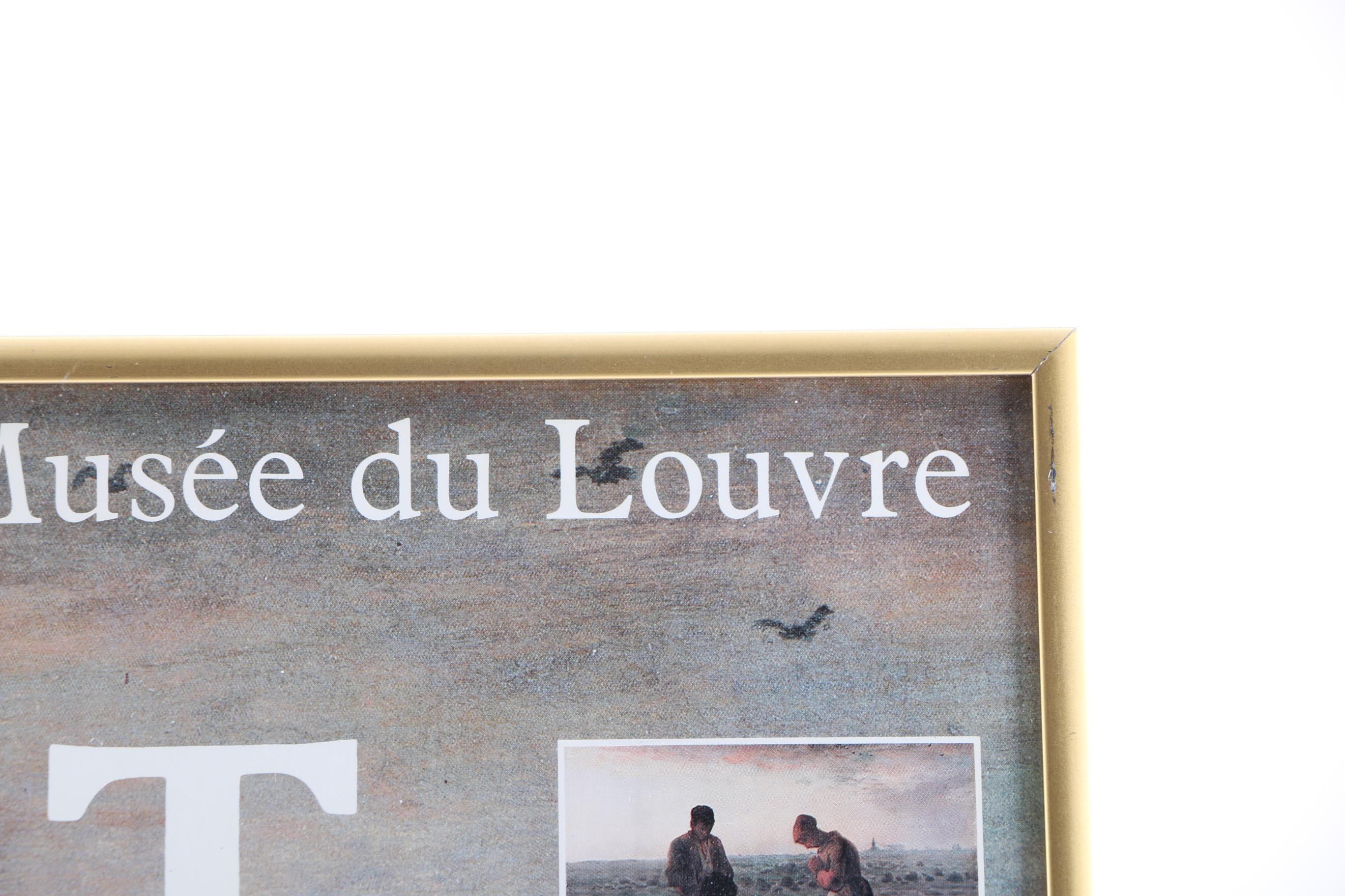 Jean-Francois Millet Offset Lithograph Louvre Museum Poster