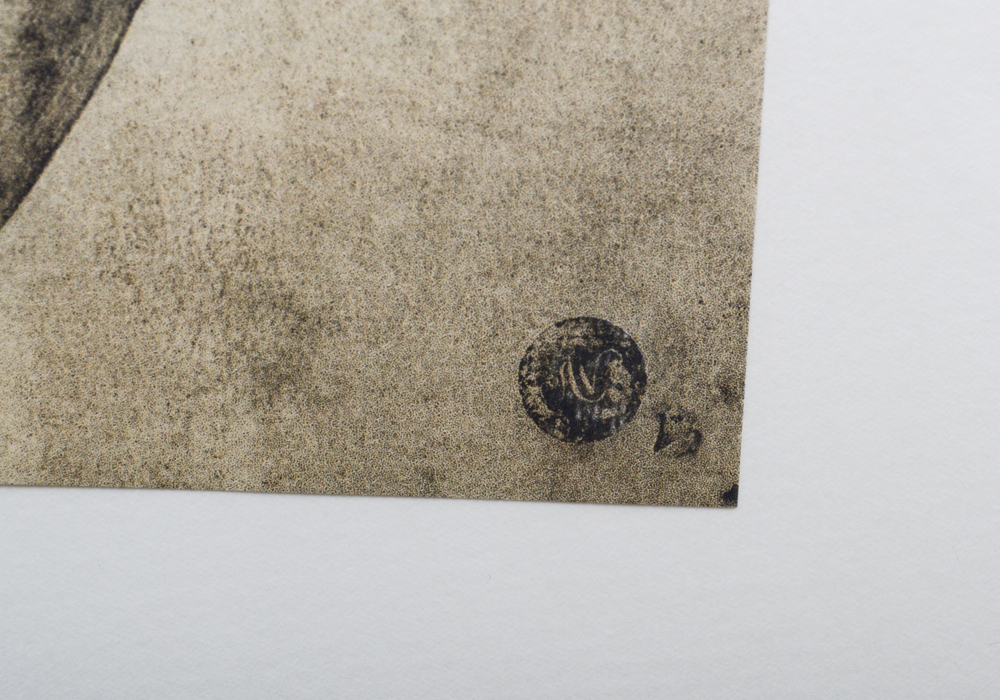 After Michelangelo Giclee of Drawing Depicting Two Nude Males in Battle