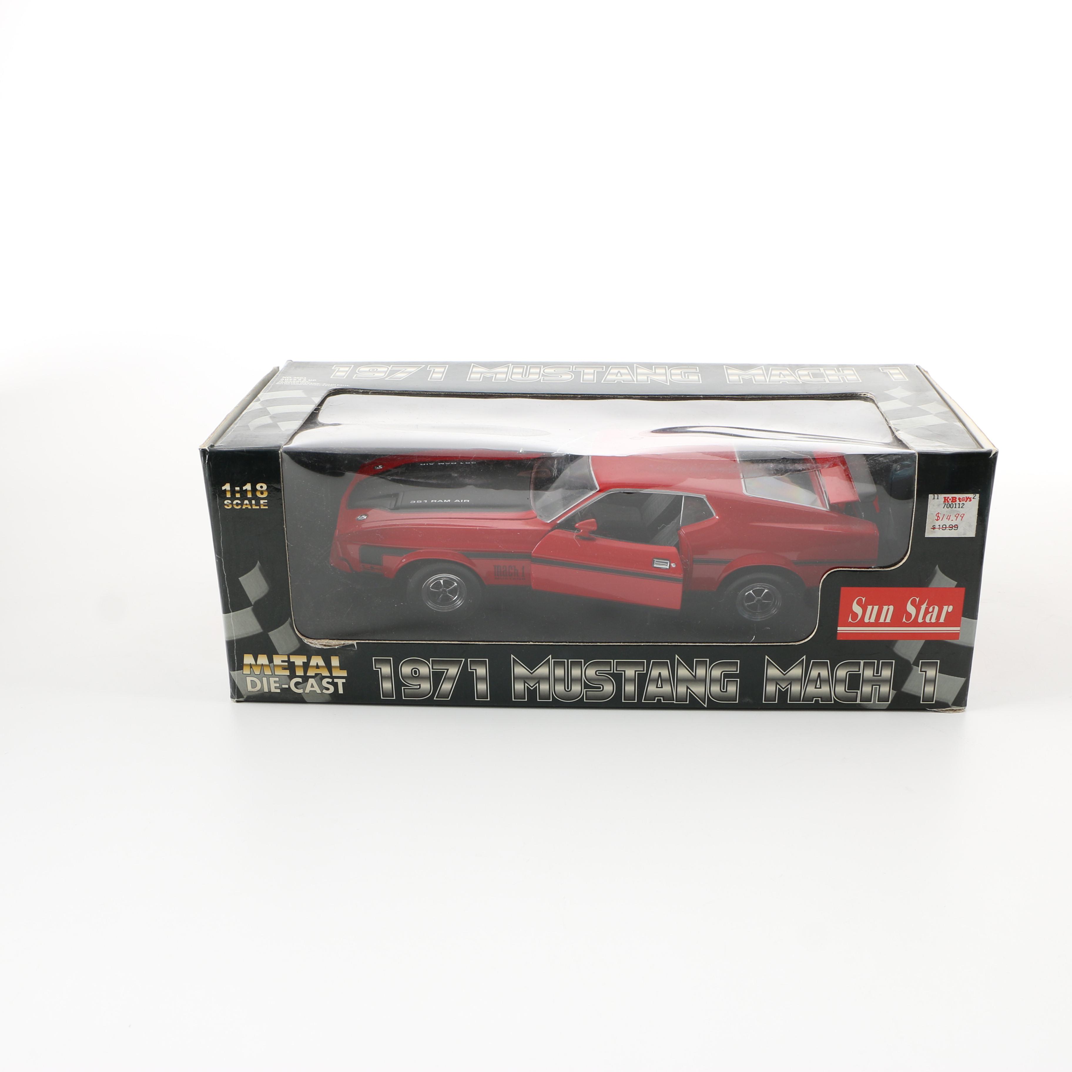 Collection of Ford Mustang Die-Cast Cars