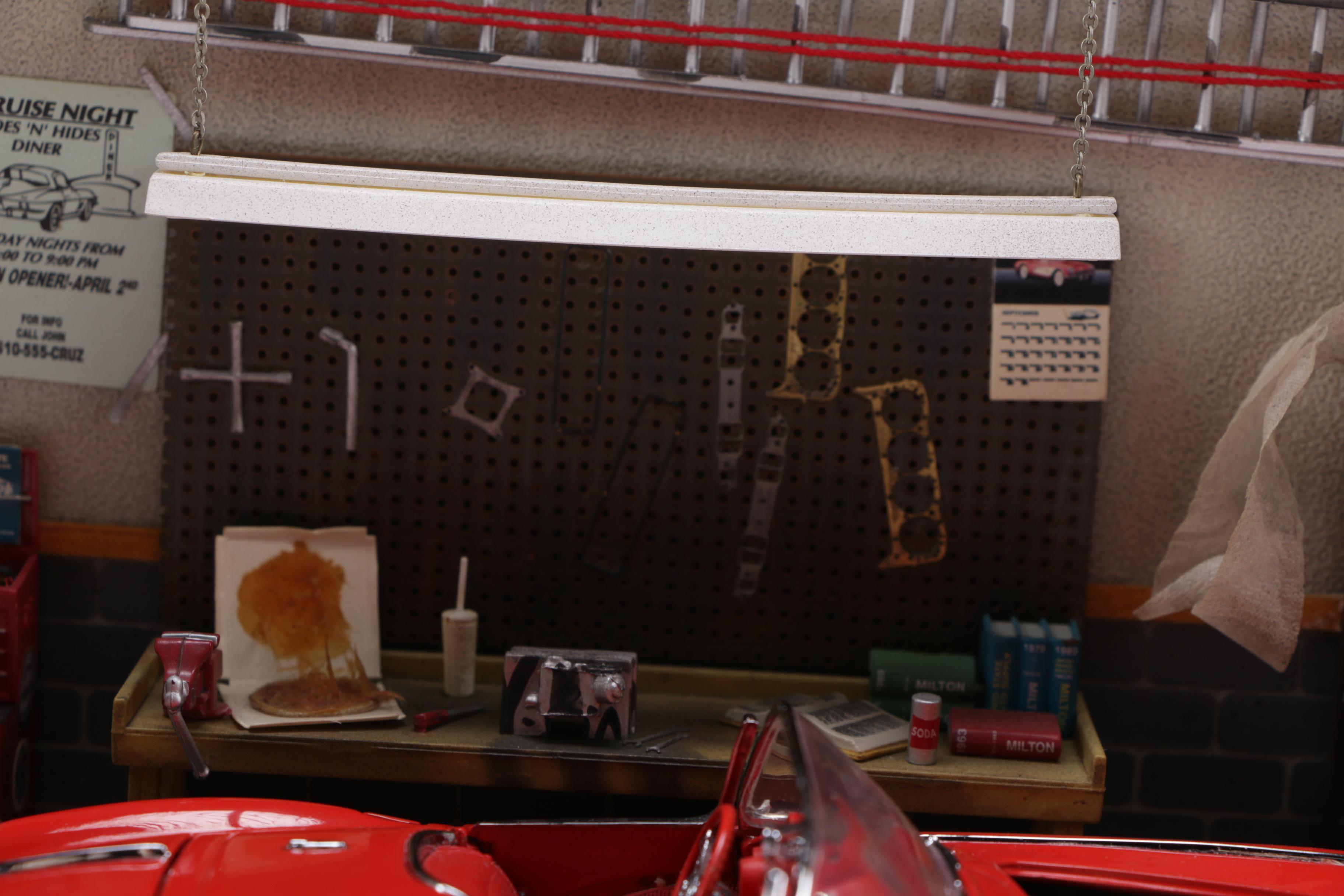 Franklin Mint Corvette Garage Diorama