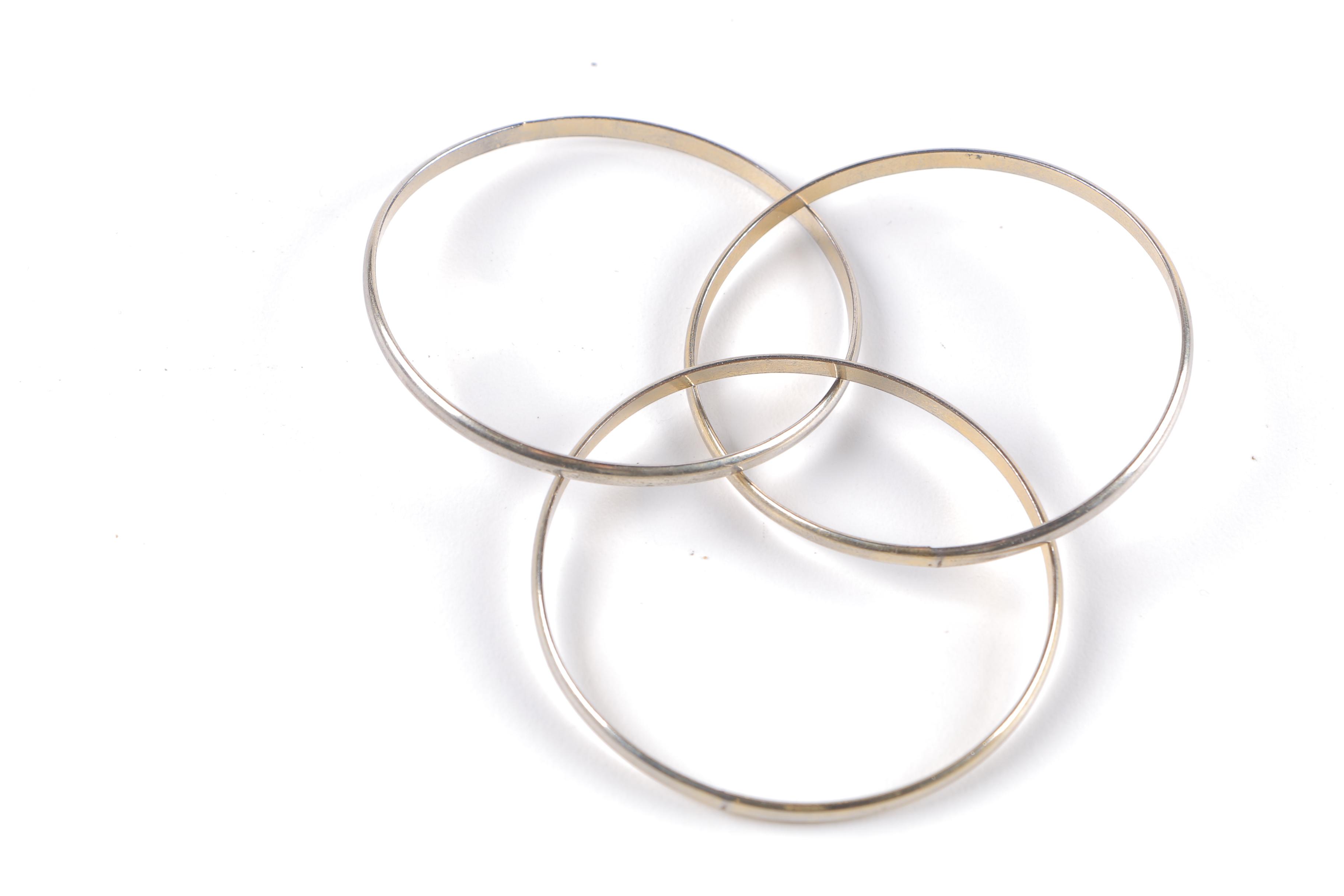 Gold Tone and Silver Tone Bangles and Cuffs