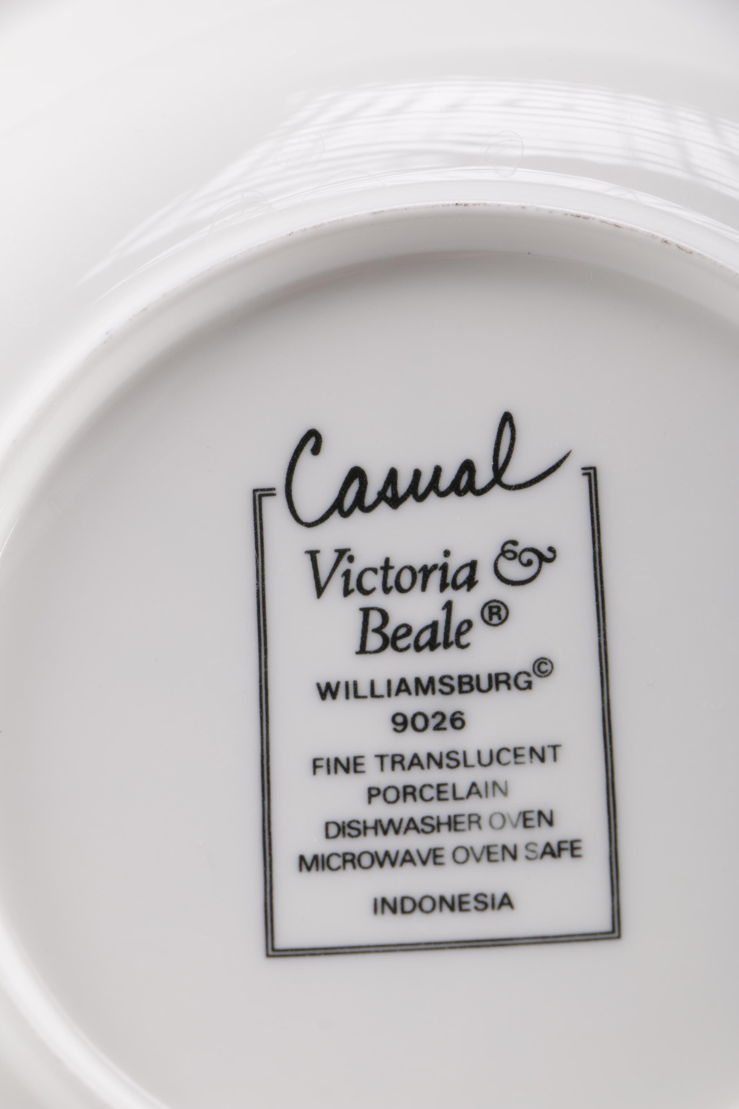 Modern Victoria & Beale "Williamsburg" Porcelain Dishes