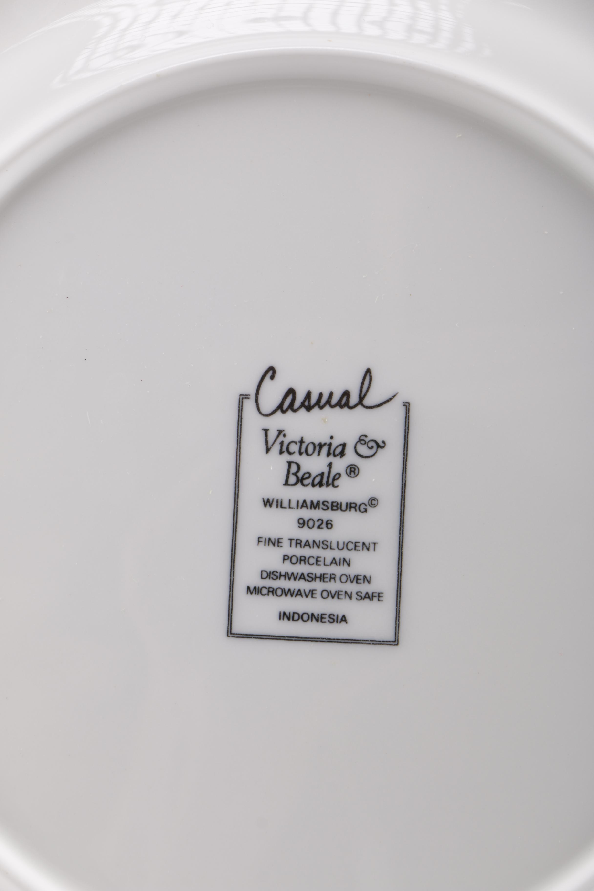 Modern Victoria & Beale "Williamsburg" Porcelain Dishes