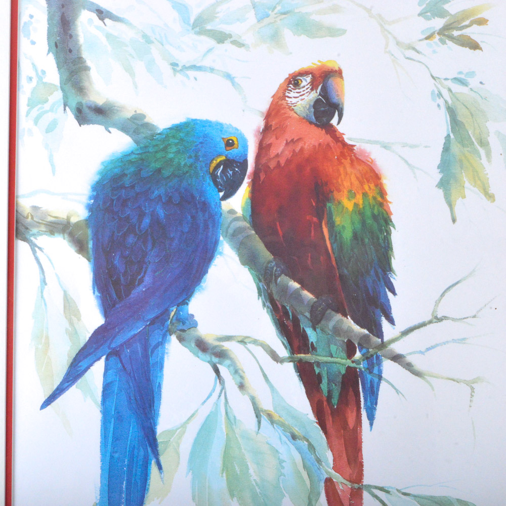 Richard E. Williams Limited Edition Offset Lithograph "Macaws"