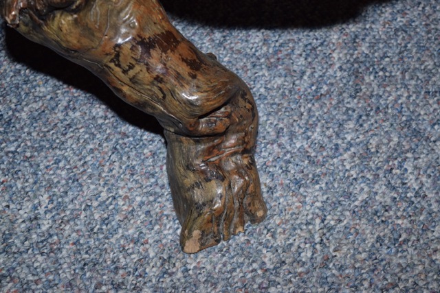 Equine Themed Live Edge Slab Coffee Table