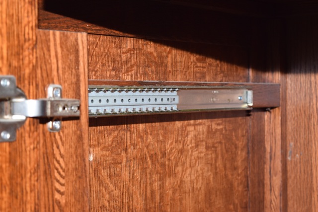 Vargas Furniture Company Mission Style Oak Entertainment Cabinet